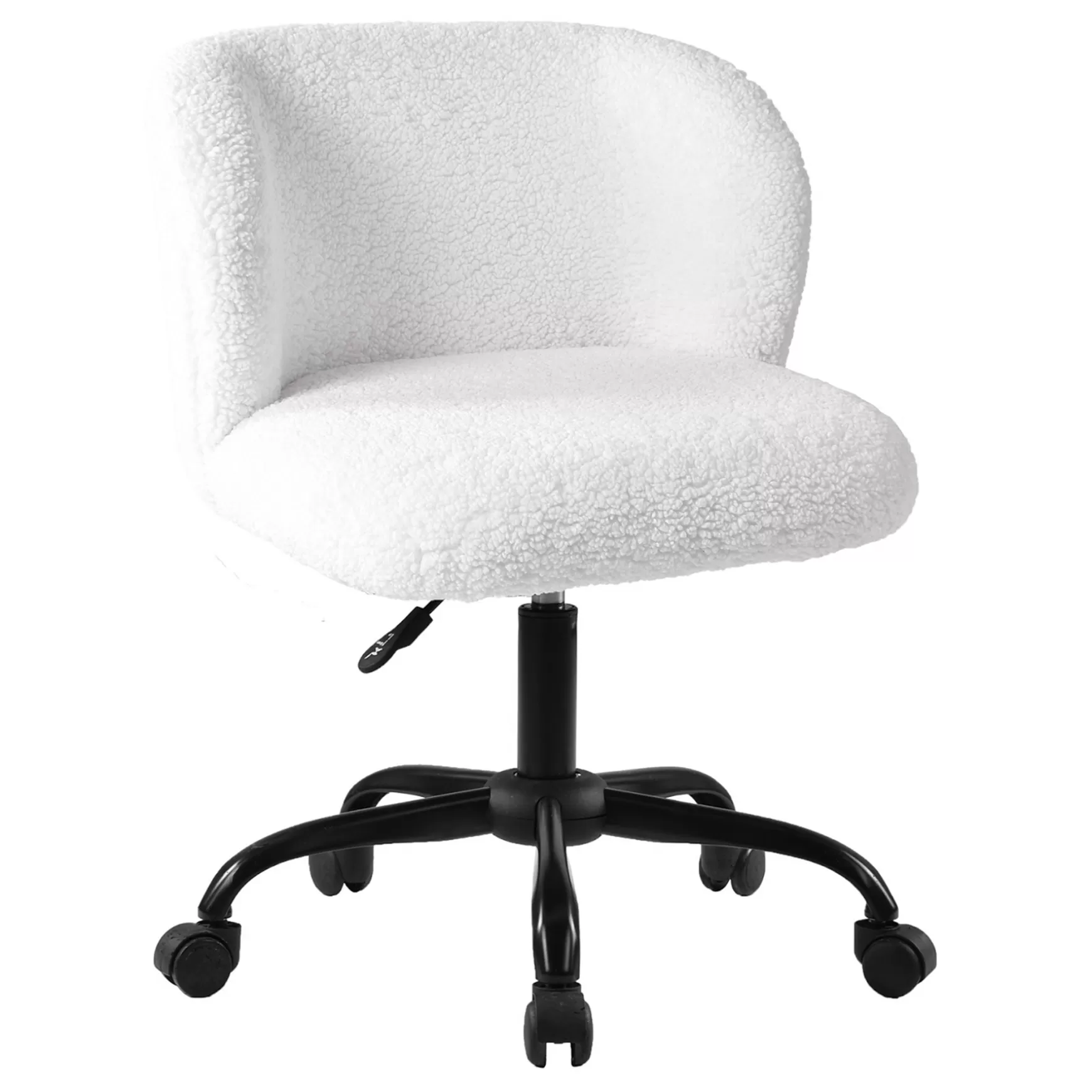 * Aubrey White Sherpa Office Chair Featured Cheap