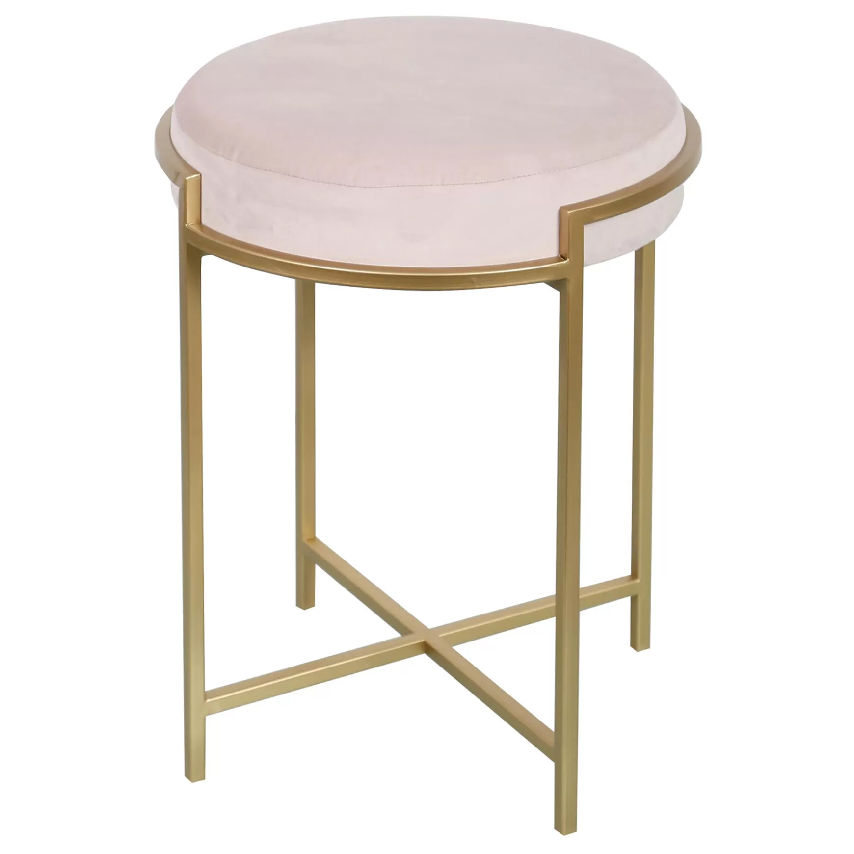 * Blair Pink & Gold Stool, 20 Gift Selection Outlet