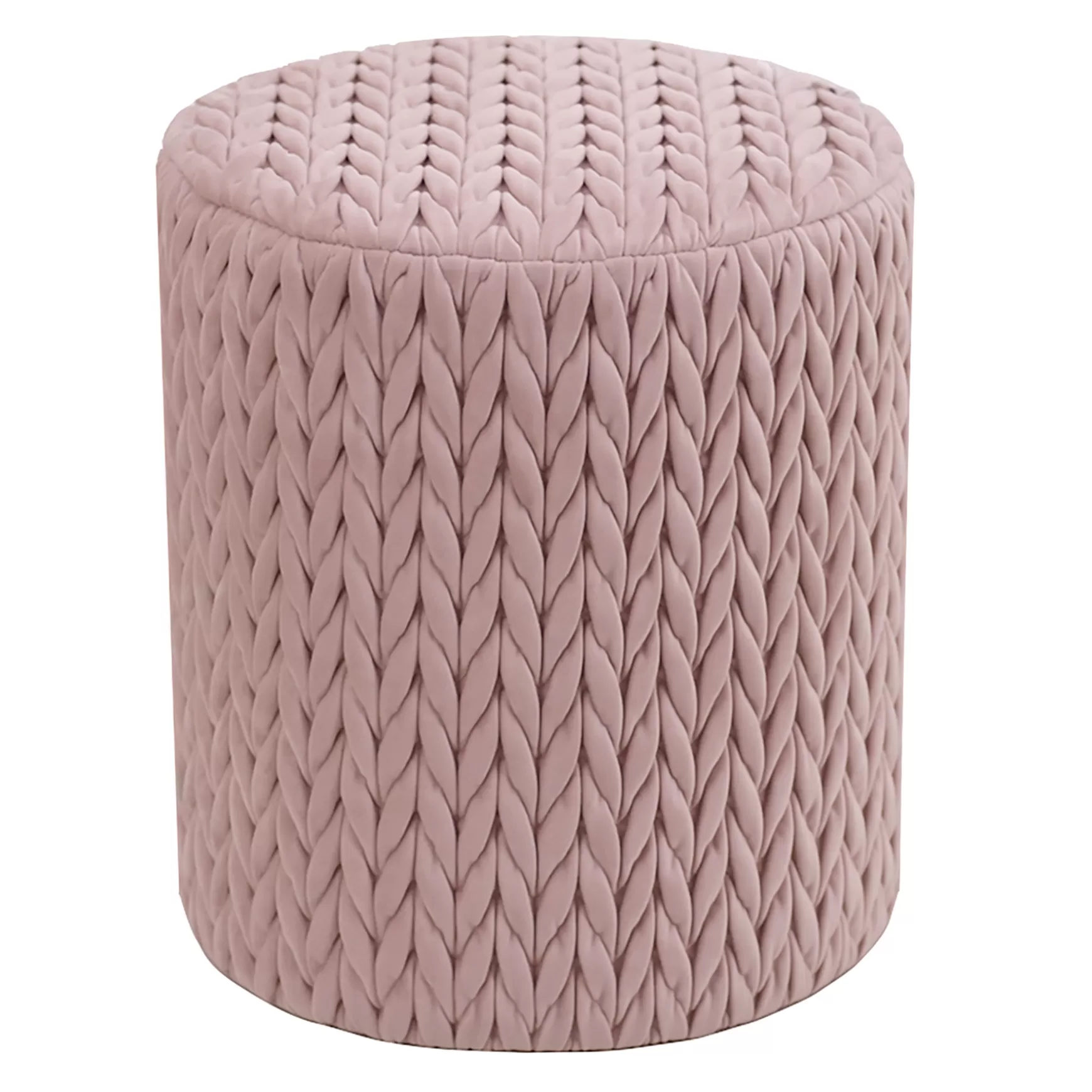 * Cheryl Quilted Ottoman, Blush Discount Shop