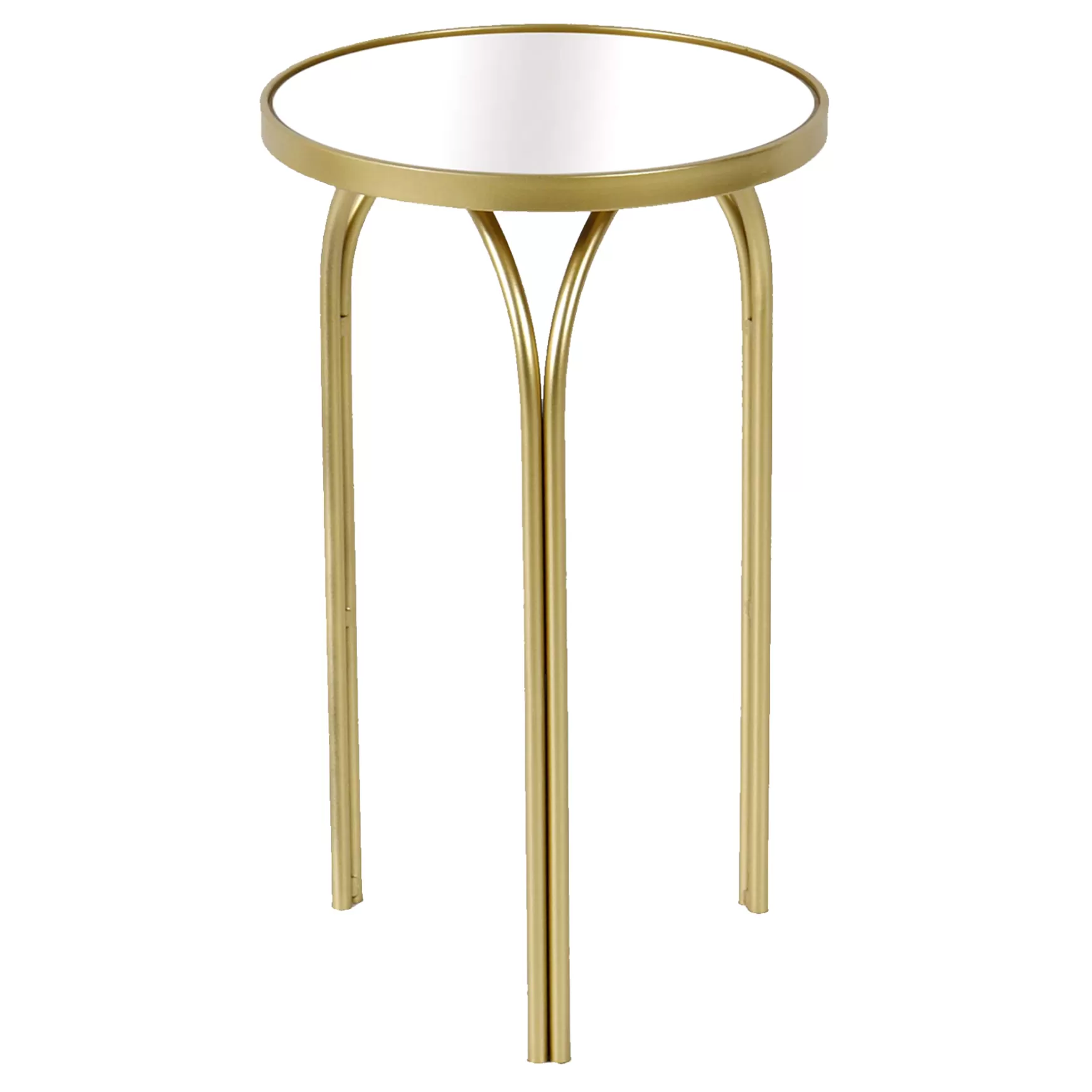 * Colton Mirrored-Top Accent Table, Gold Promotion Cheap