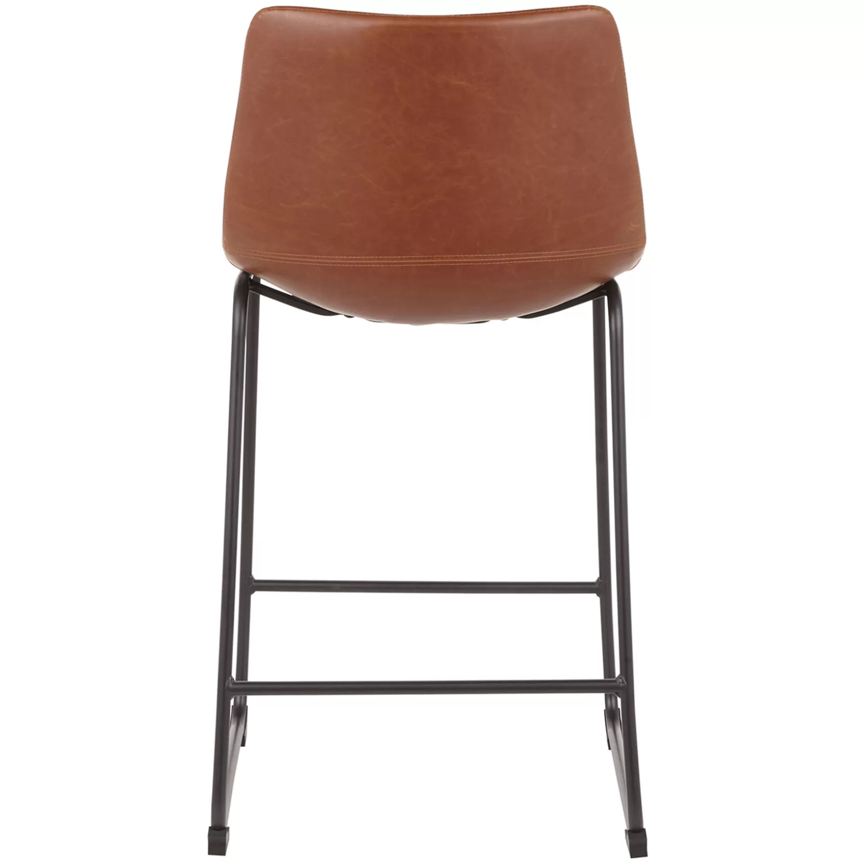 * Drake Cognac Modern Industrial Faux Leather Barstool, 30 Less Expensive Hot