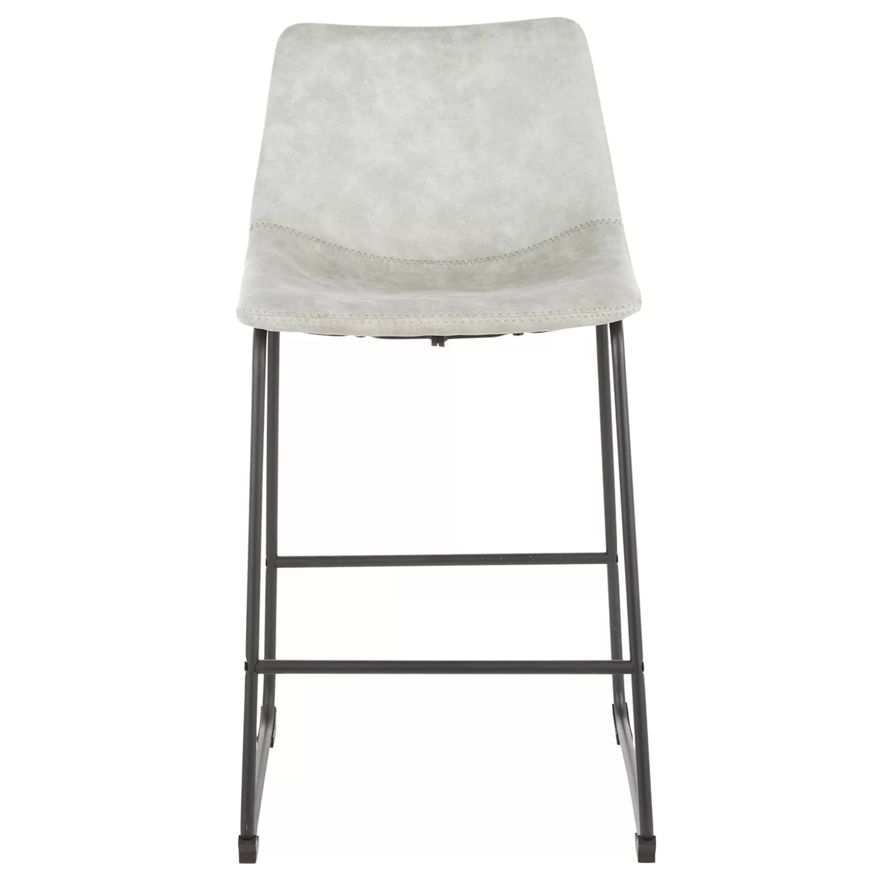 * Drake Modern Faux Leather Industrial Barstool, Light Grey Fashion Fashion