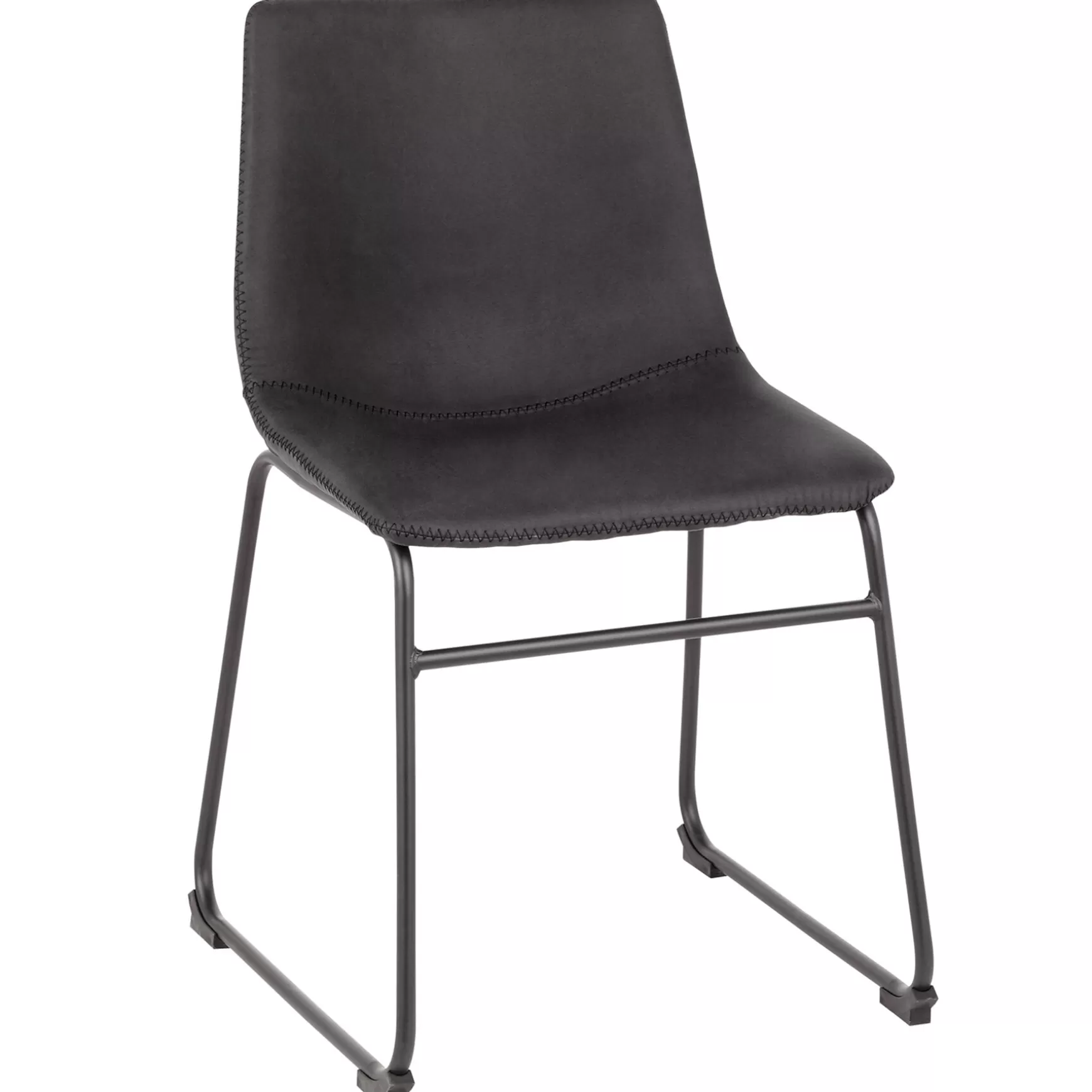 * Drake Modern Industrial Dining Chair, Dark Grey Promotion Discount