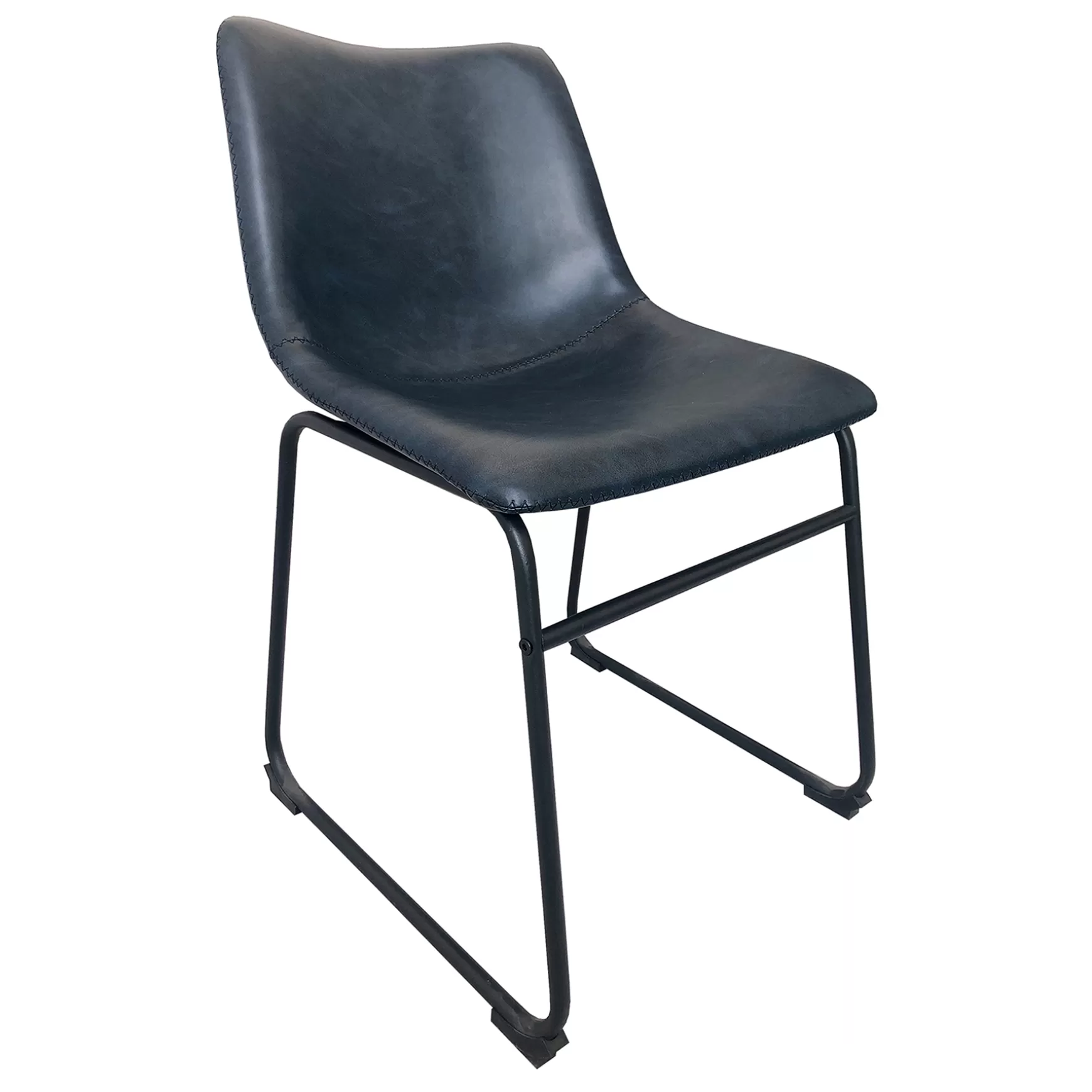 * Drake Navy Blue Dining Chair, Kd Premium New