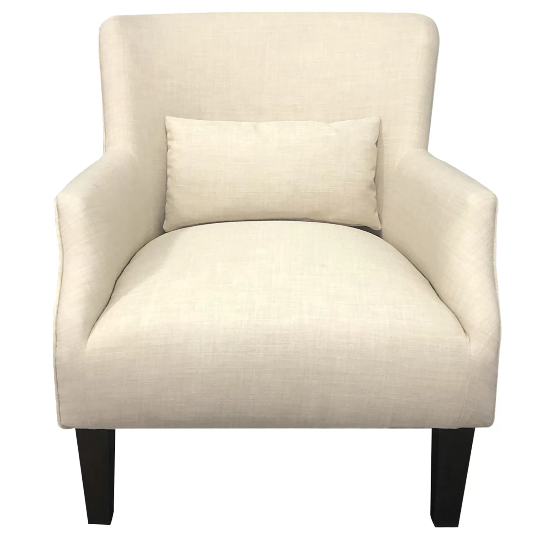 * Emilee Cream Upholstered Accent Chair Premium Cheap