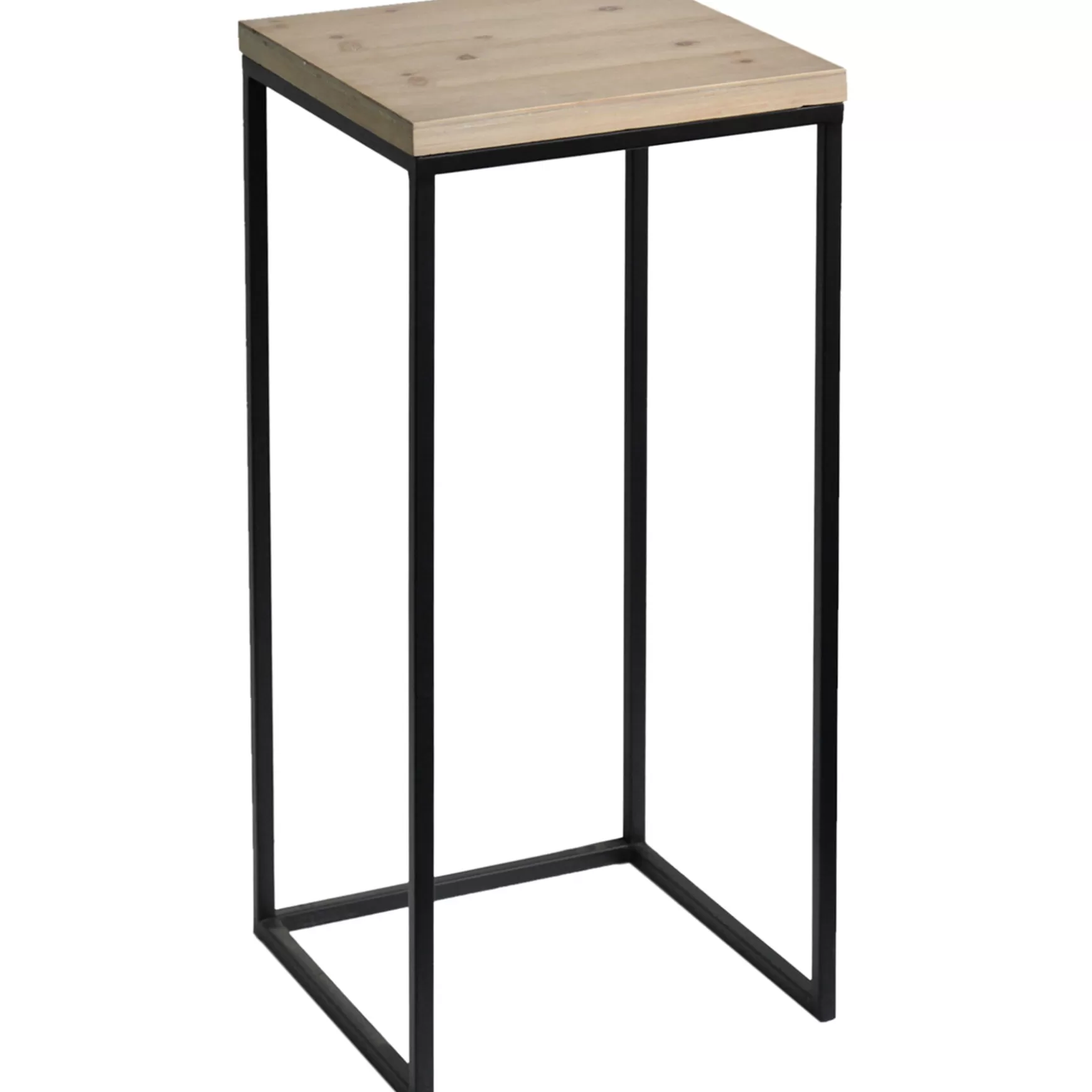 * Fiona Wood Top Plant Stand With Metal Base, Medium Flash Sale Cheap