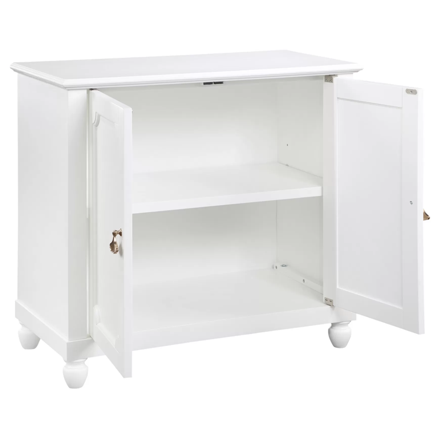 * Grace Mitchell Asbury White 2-Door Cabinet Premium Store