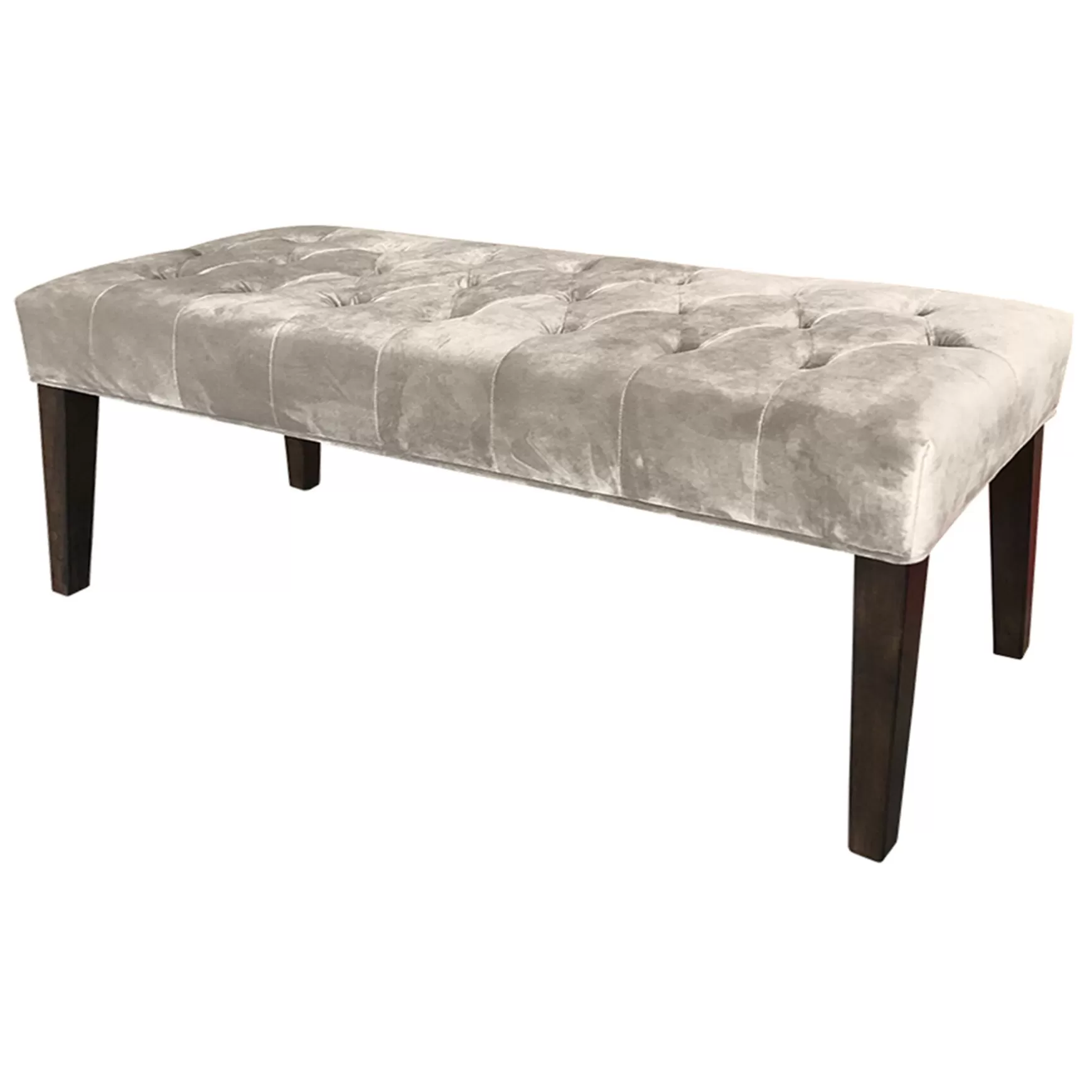 * Grace Mitchell Courtney Tufted Bench, Grey Clearance Cheap