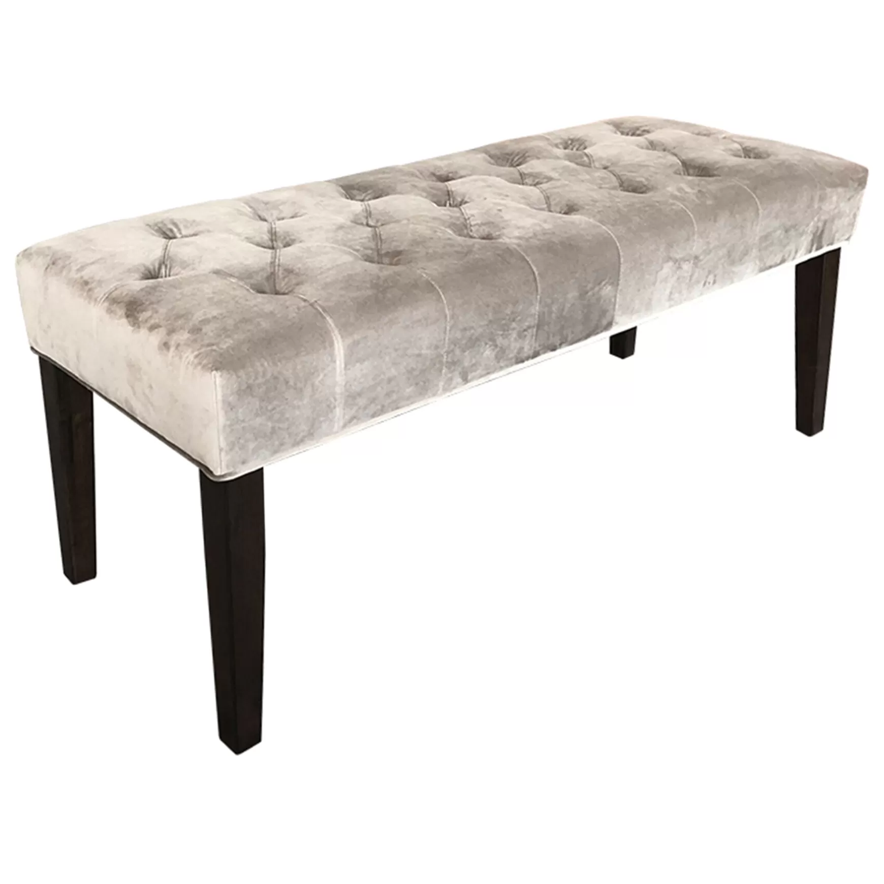 * Grace Mitchell Courtney Tufted Bench, Grey Clearance Cheap