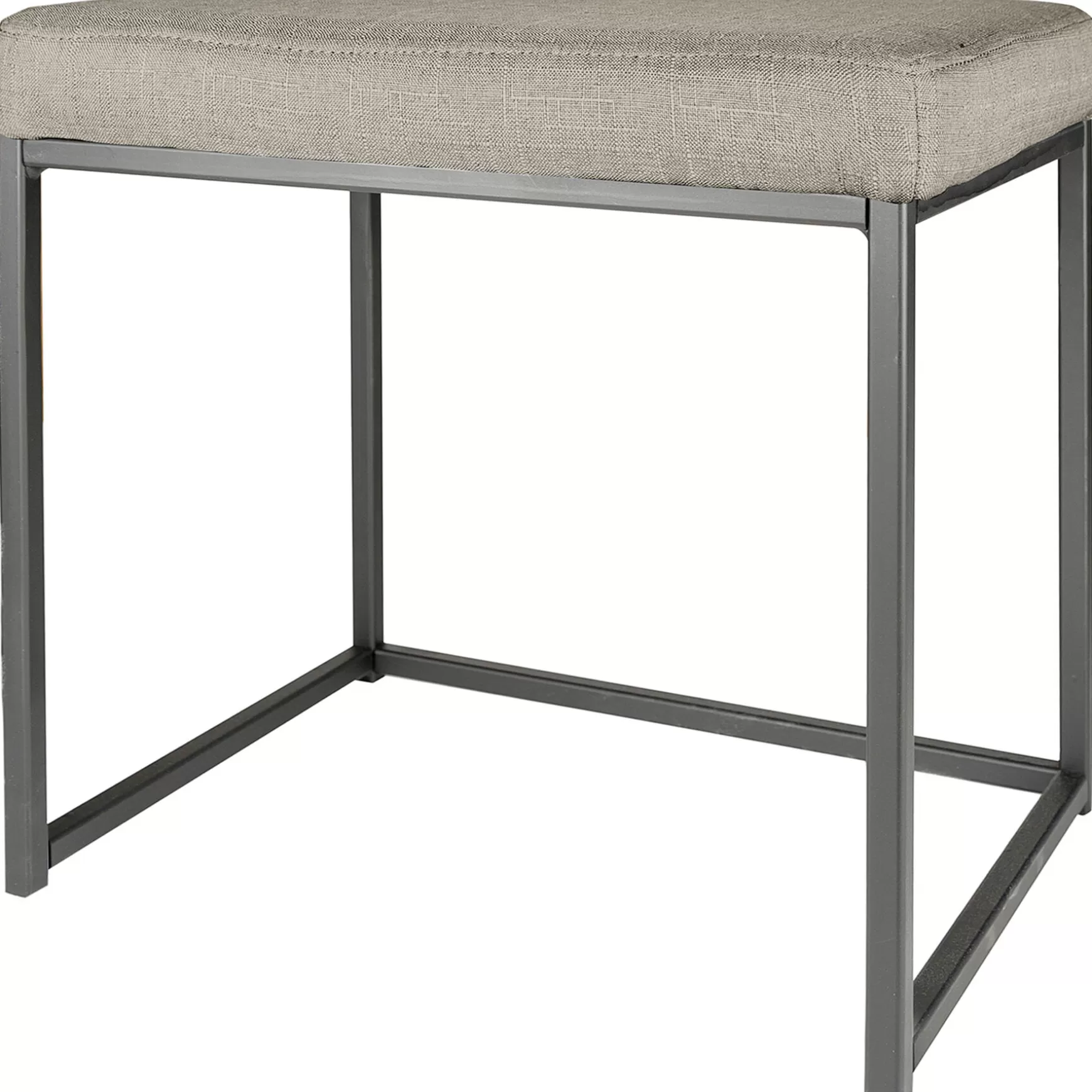 * Grey Rectangle Vanity Stool Premium Cheap