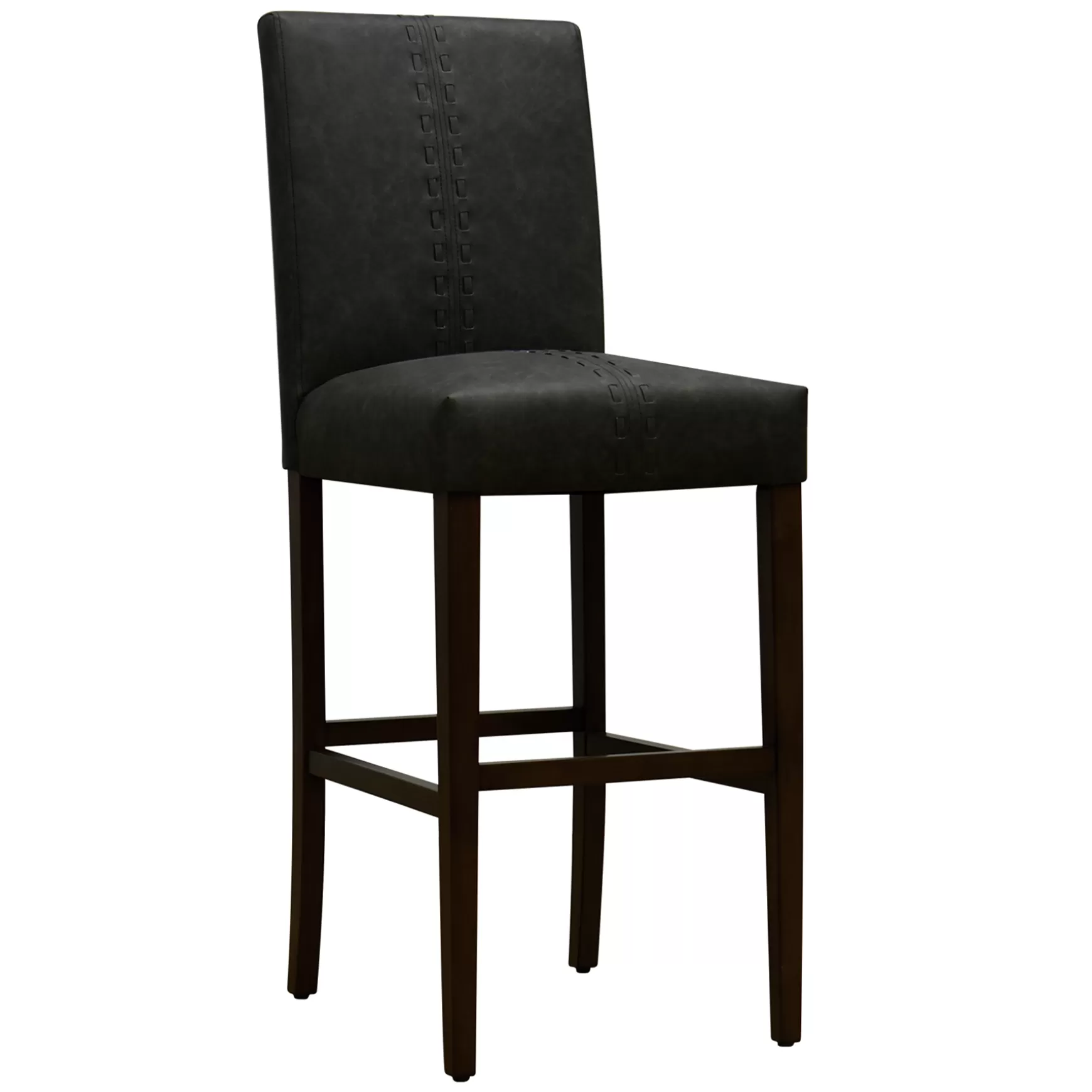 * Honeybloom Brown Baseball Stitch Barstool Low Price Cheap