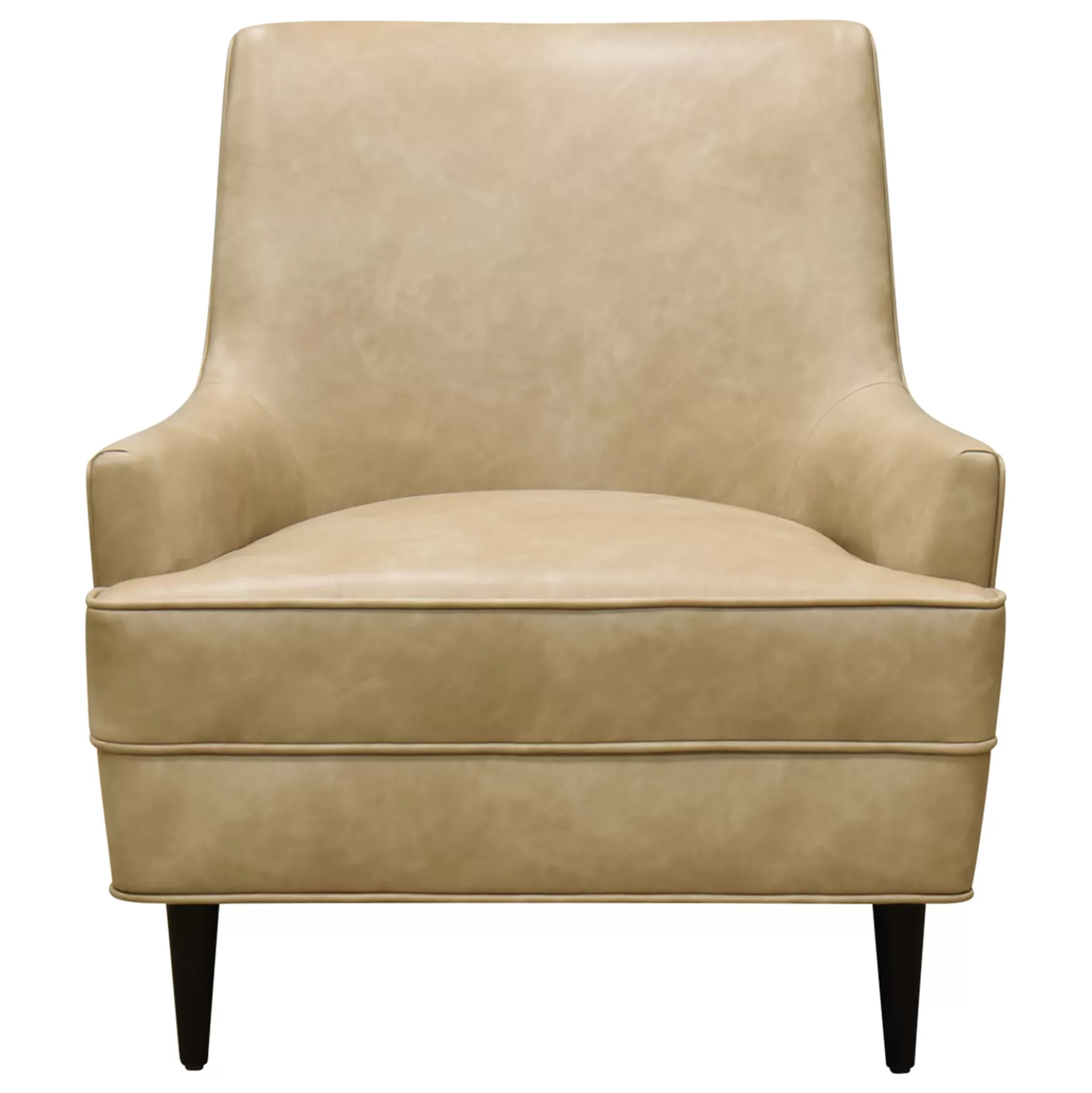 * Honeybloom Colton Armchair Faux Leather Buff Promotion Online