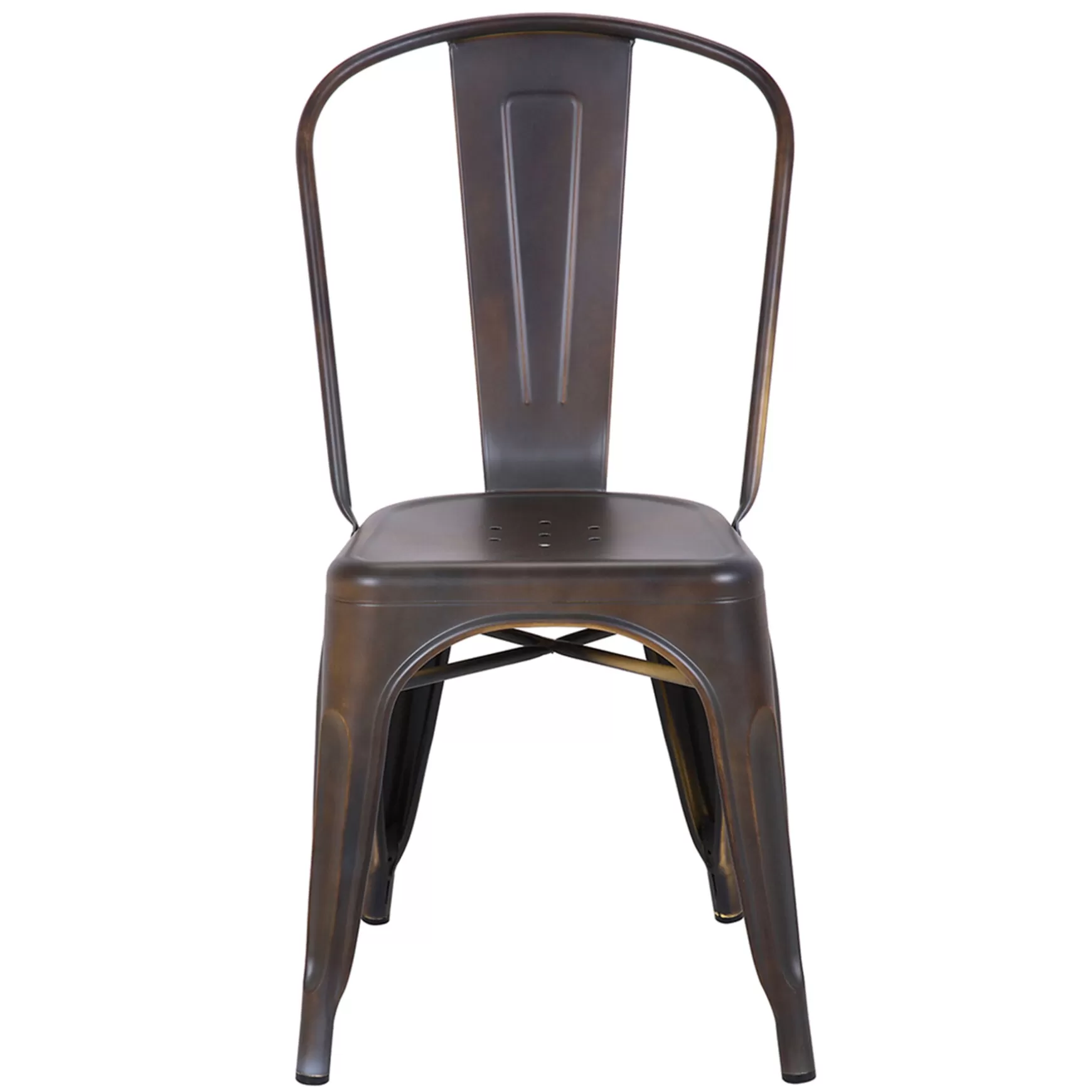 * Honeybloom Idris Bronze Metal Dining Chair Discount Best