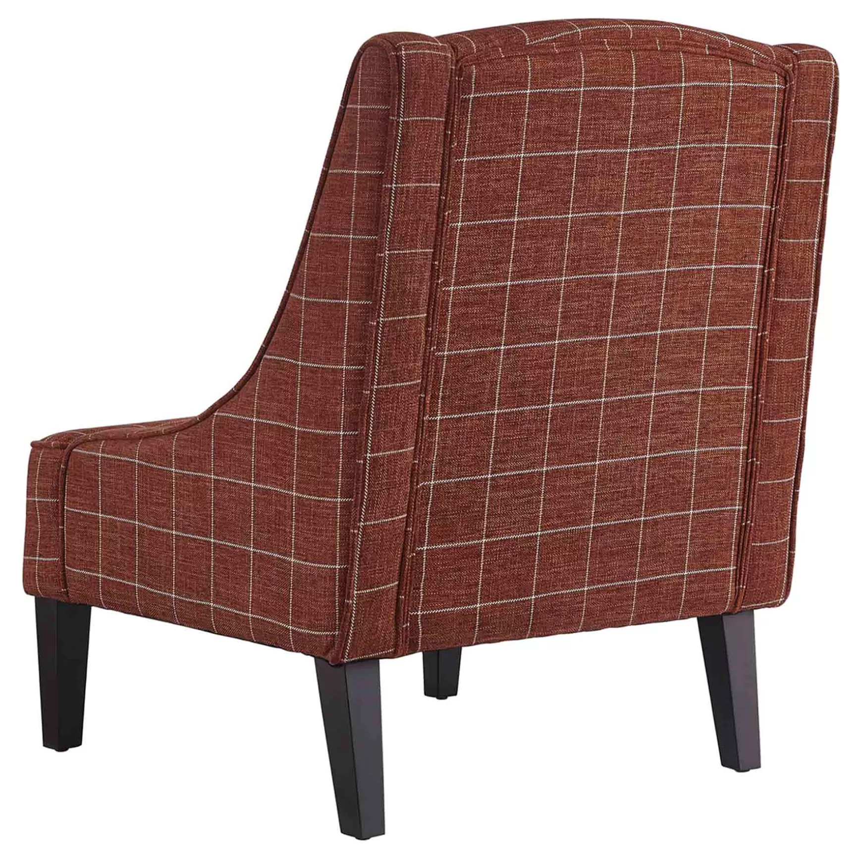 * Honeybloom Kayson Paprika Plaid Accent Chair Low Price New