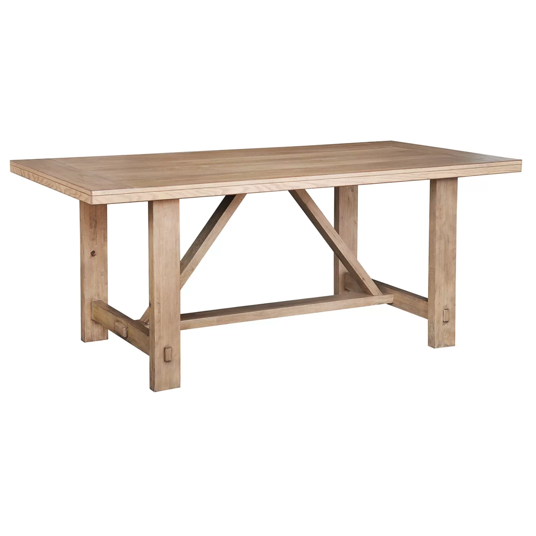 * Honeybloom Massena Natural Wood Dining Table, 72 Online Discount New