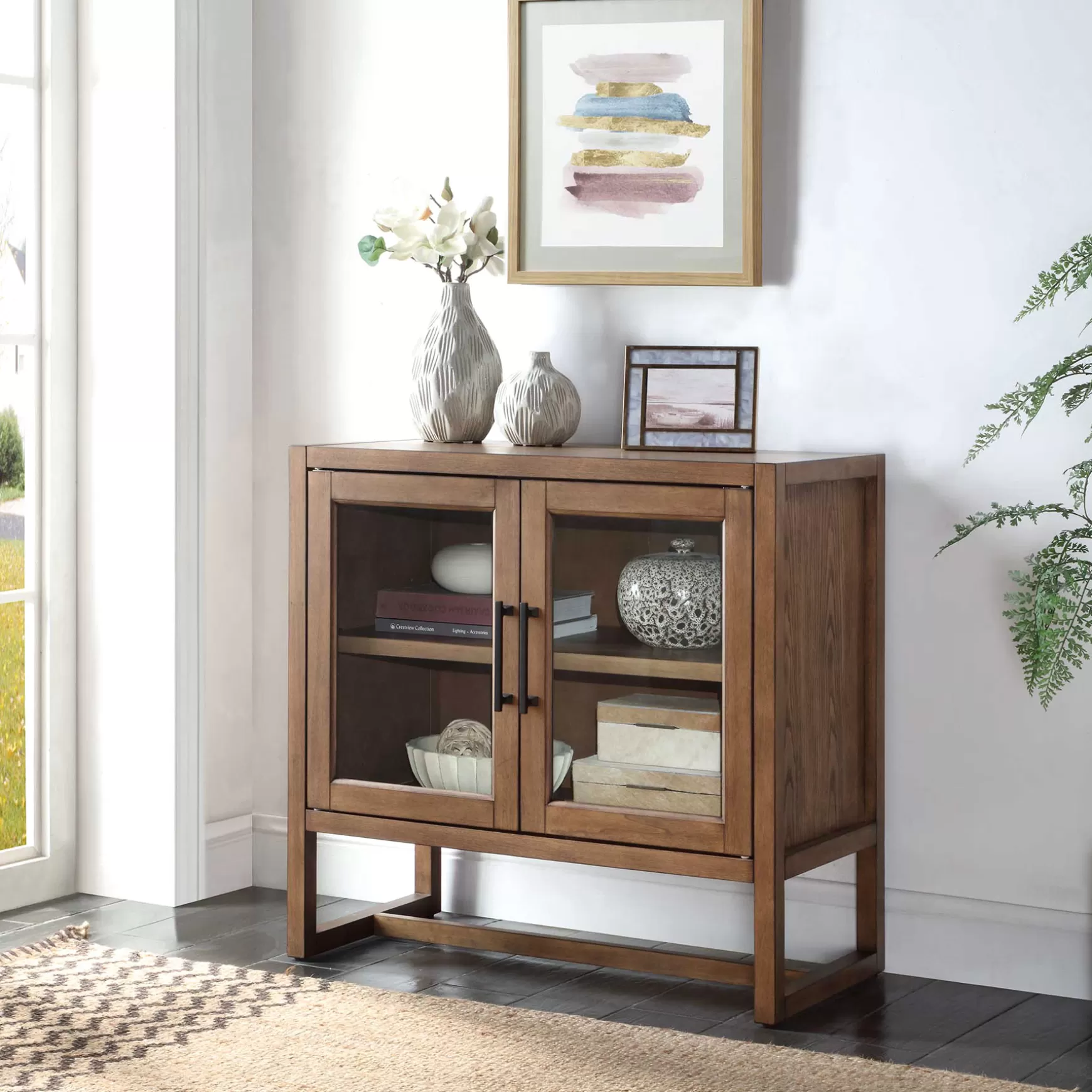 * Honeybloom Moore 2-Door Cabinet Low Price Hot