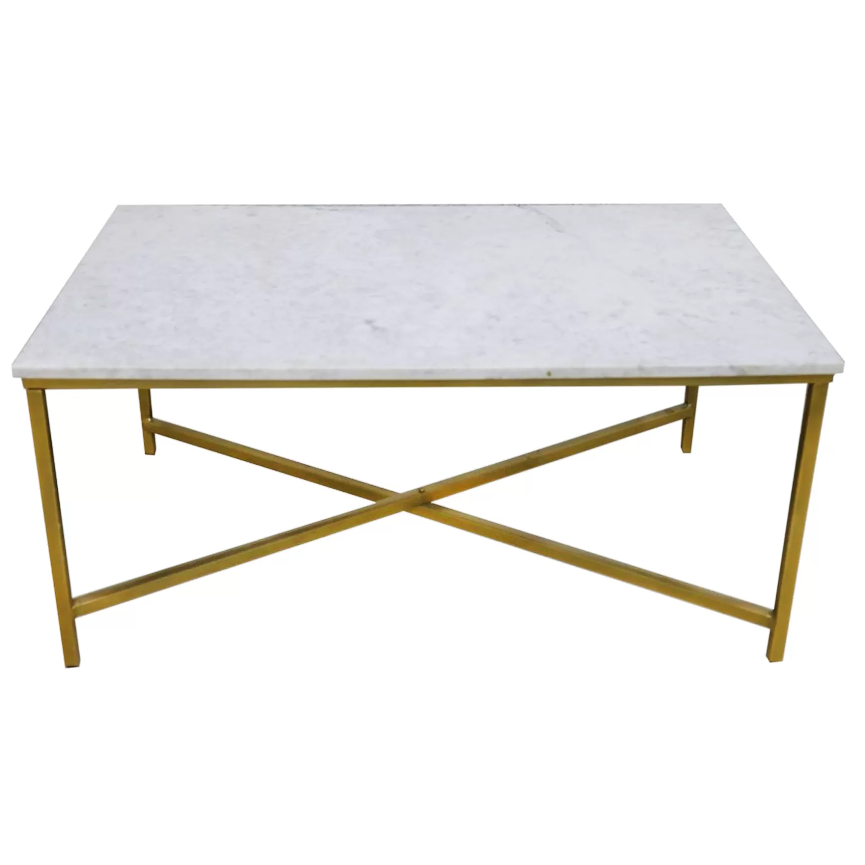 * Isabella Gold Coffee Table With Marble Top Discount Online Store