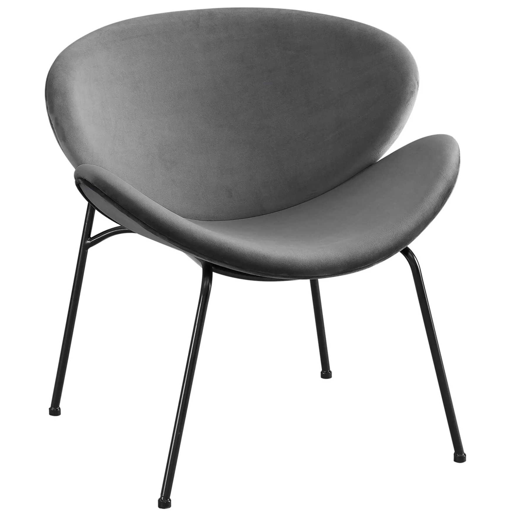 * Jagger Chair With Black Metal Legs, Grey Exquisite Gifts Cheap