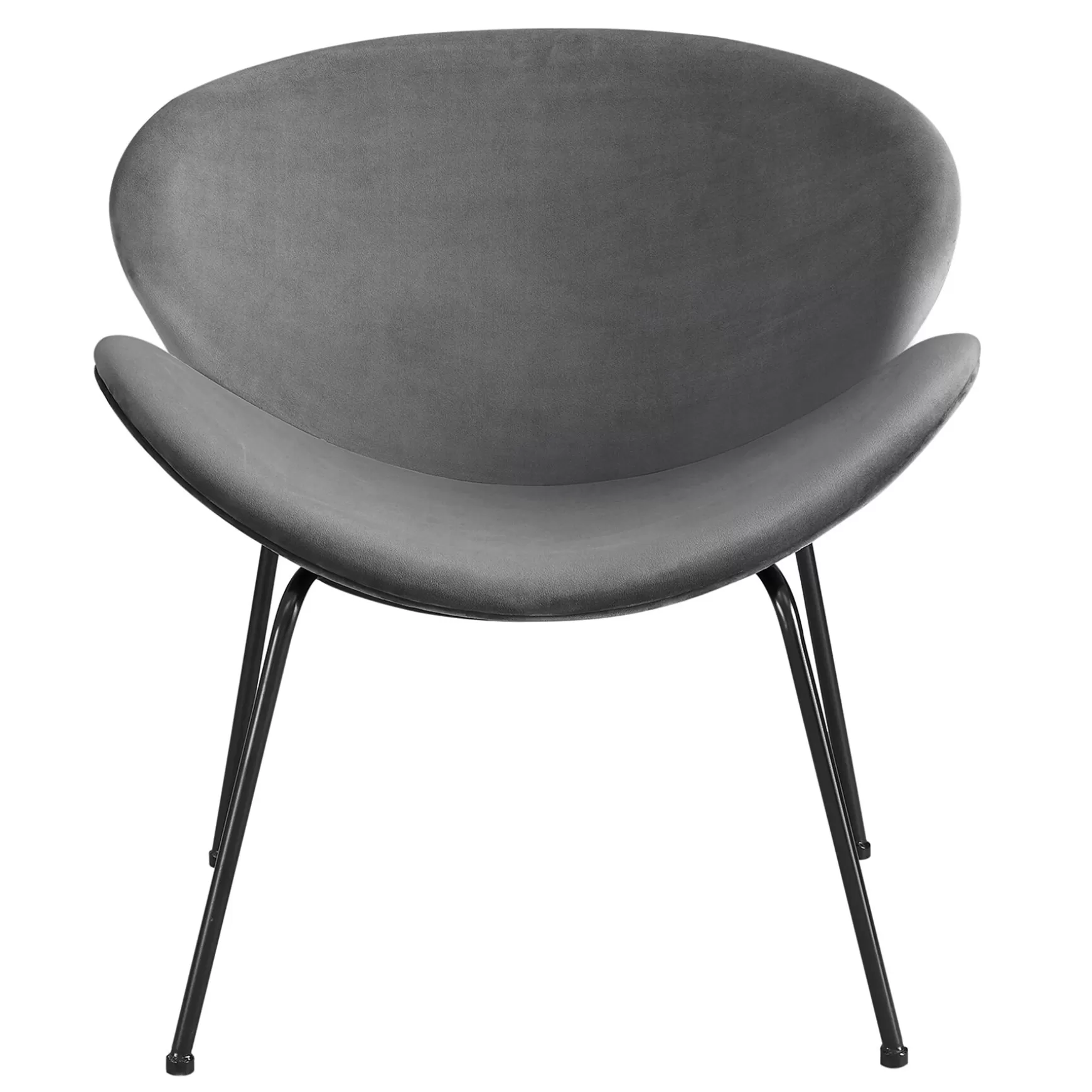 * Jagger Chair With Black Metal Legs, Grey Exquisite Gifts Cheap