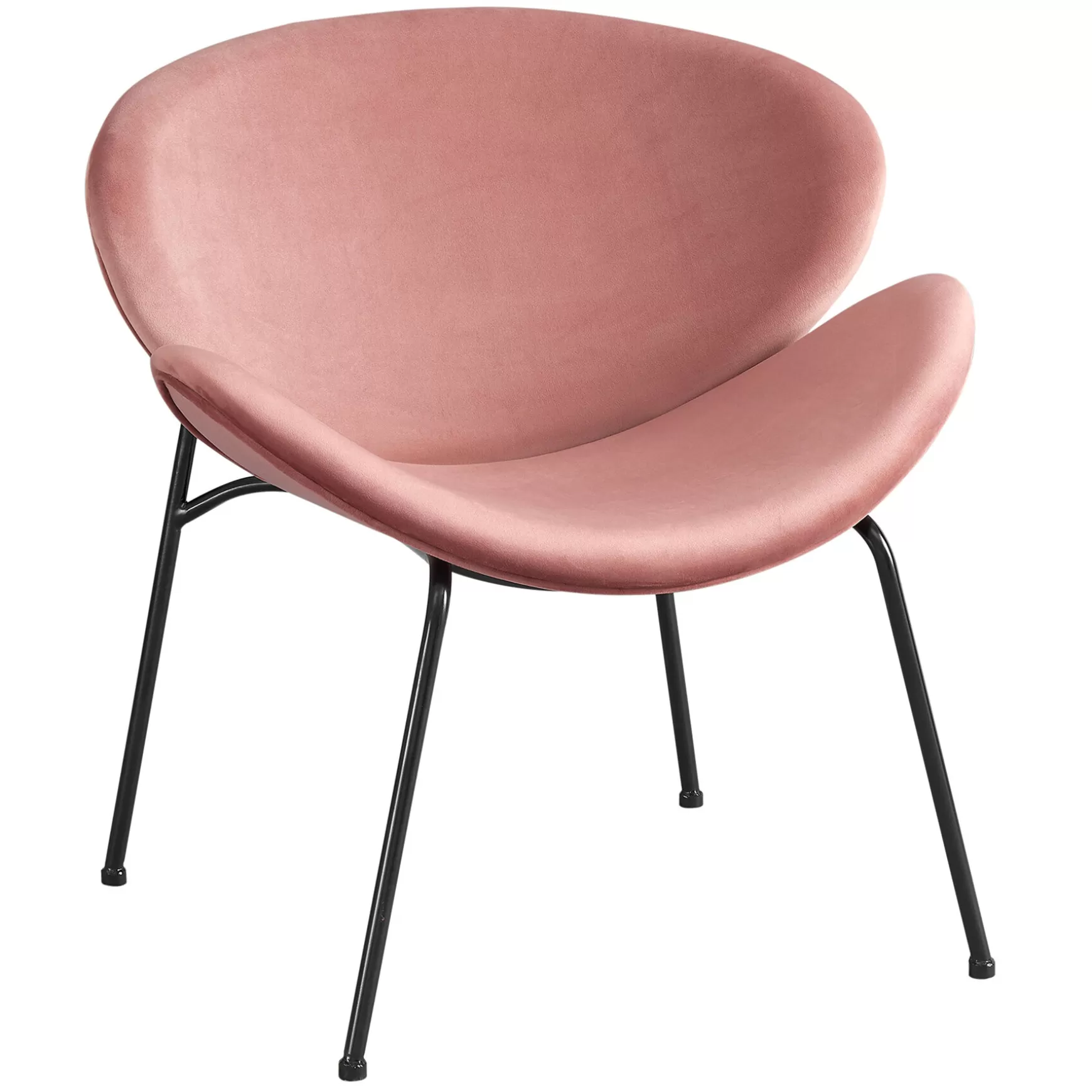 * Jagger Chair With Black Metal Legs, Rose Opening Sales Store