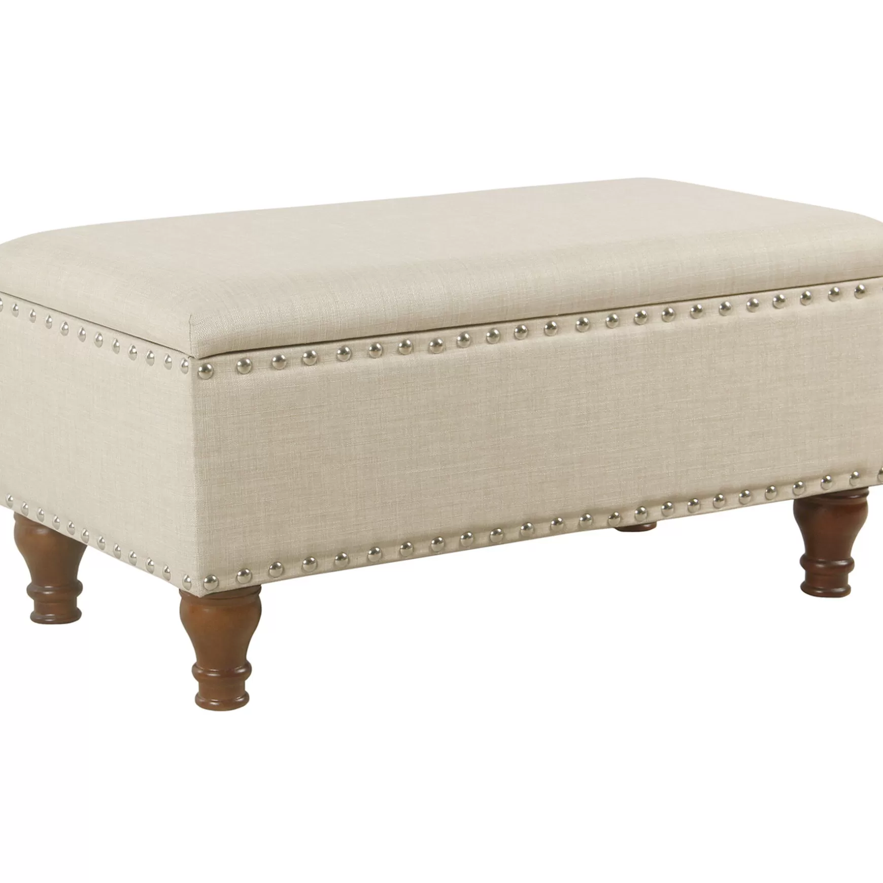 * Jasmine Linen Storage Ottoman, Natural Less Expensive Store