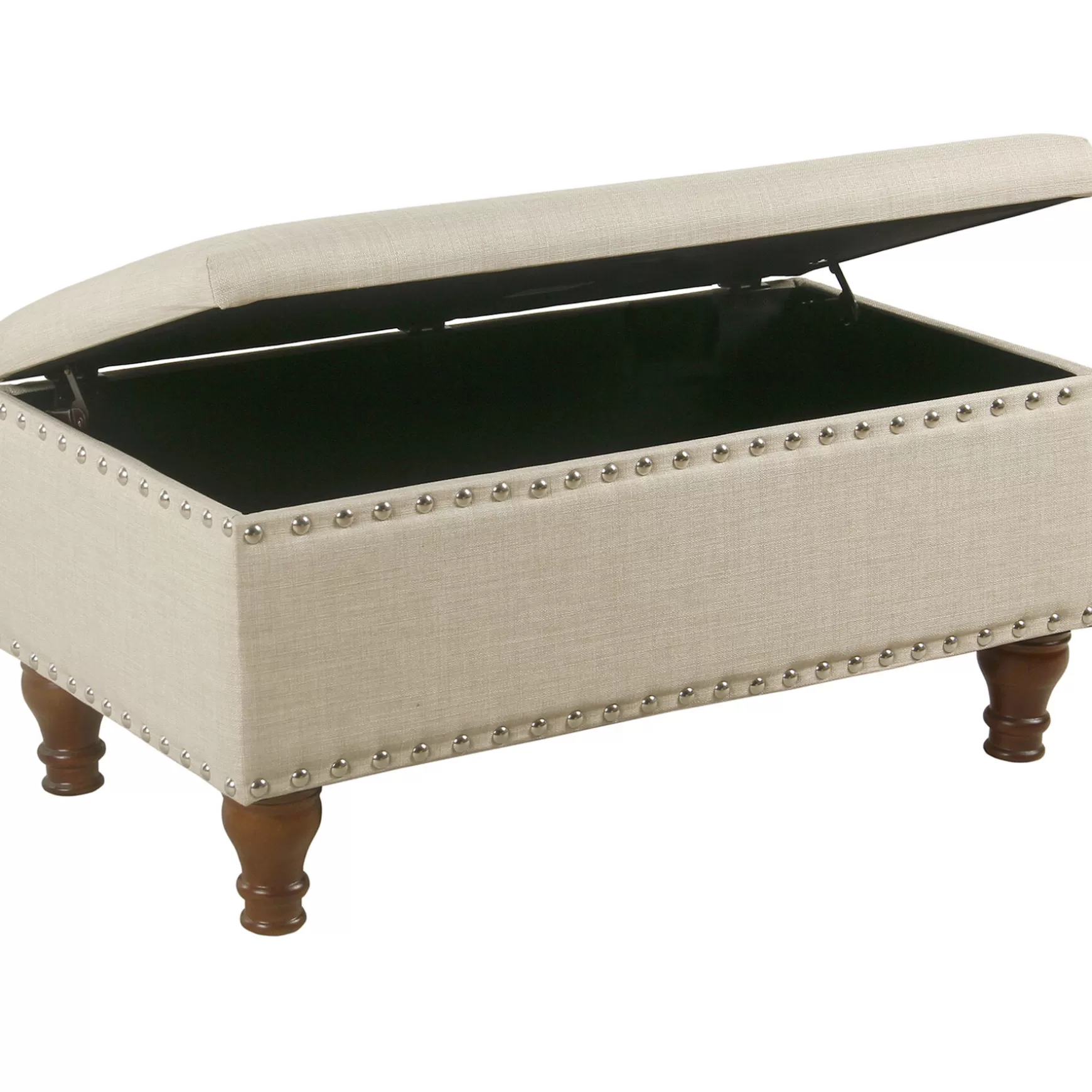 * Jasmine Linen Storage Ottoman, Natural Less Expensive Store