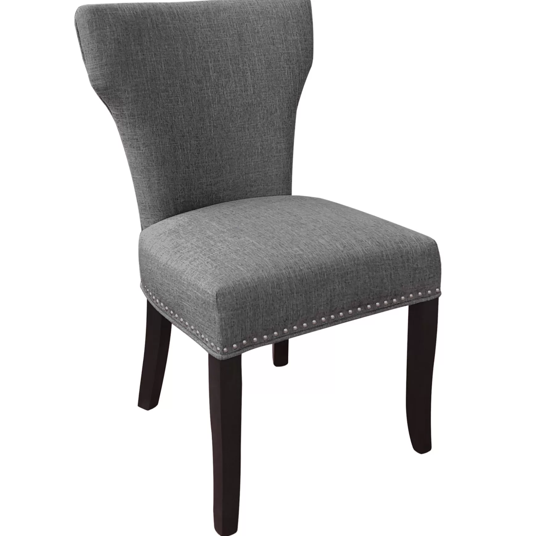 * Jhene Ii Grey Studded Back Dining Chair Low Price Store