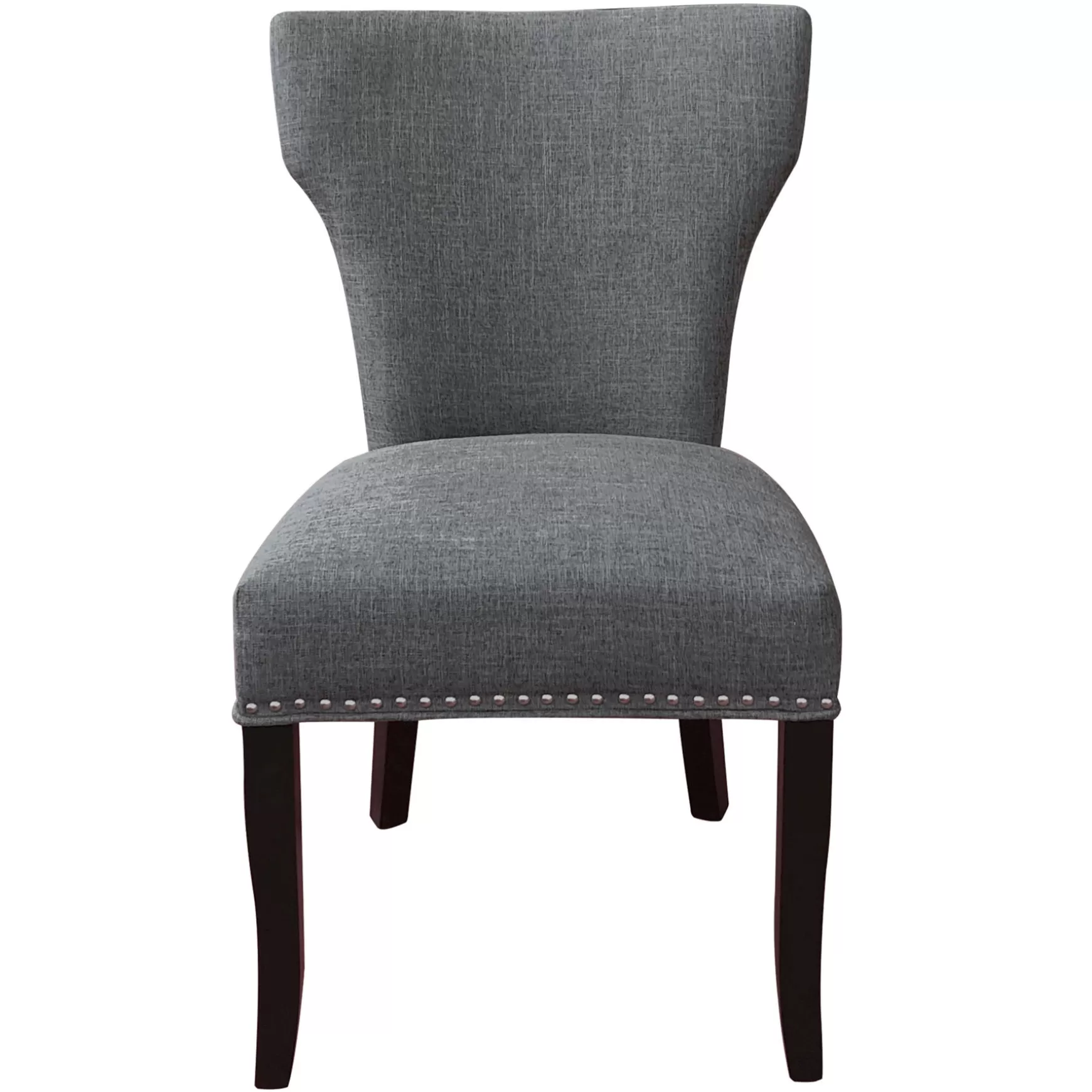 * Jhene Ii Grey Studded Back Dining Chair Low Price Store