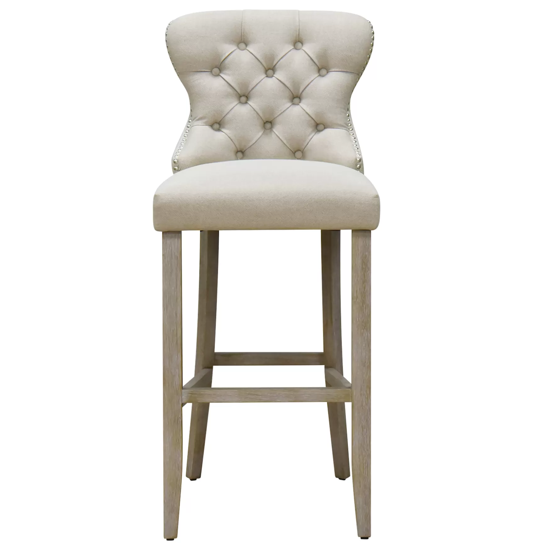 * Linen Ring Back Barstool, Kd Online Discount Fashion