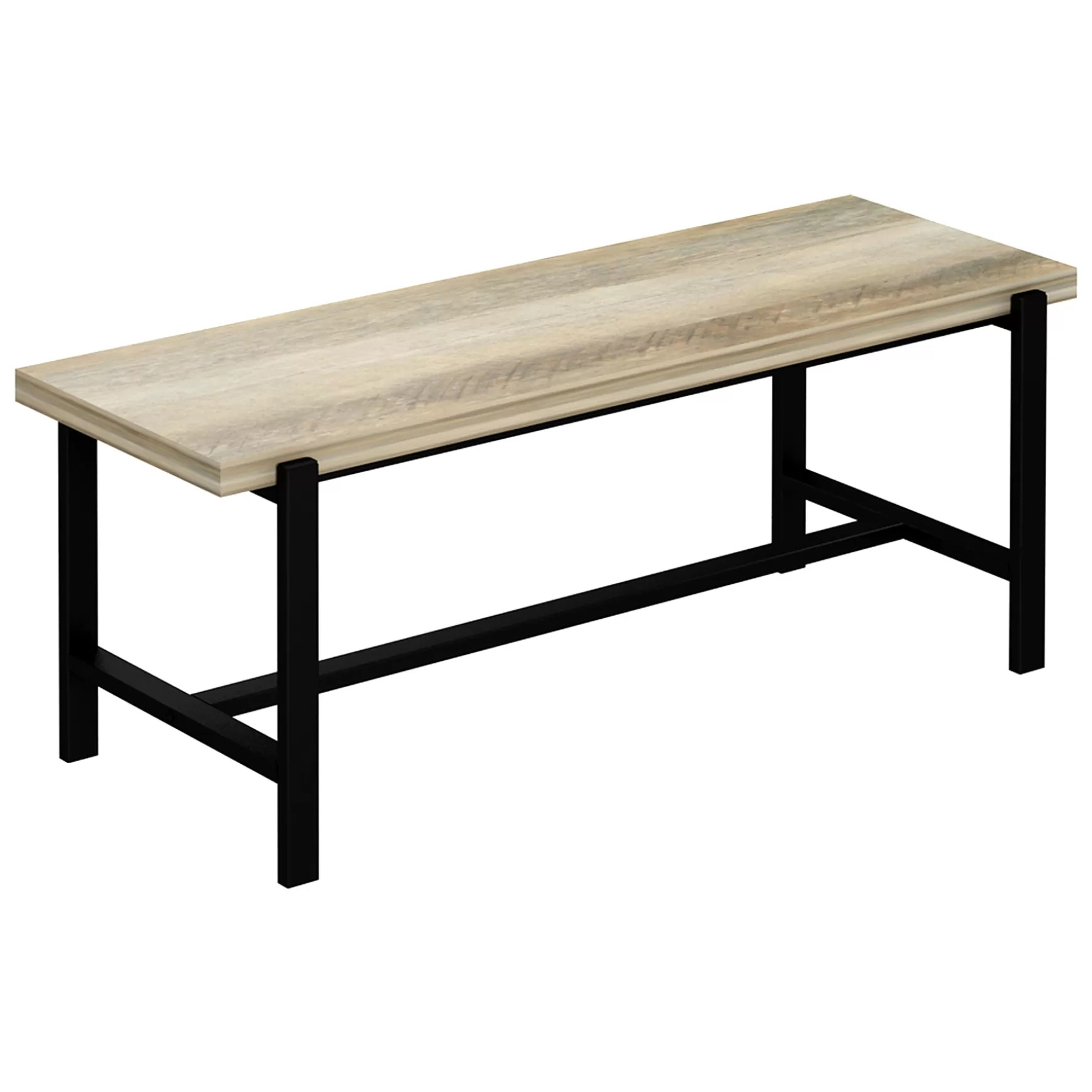 * Loggy Wood & Metal Dining Bench, 47 Less Expensive Shop