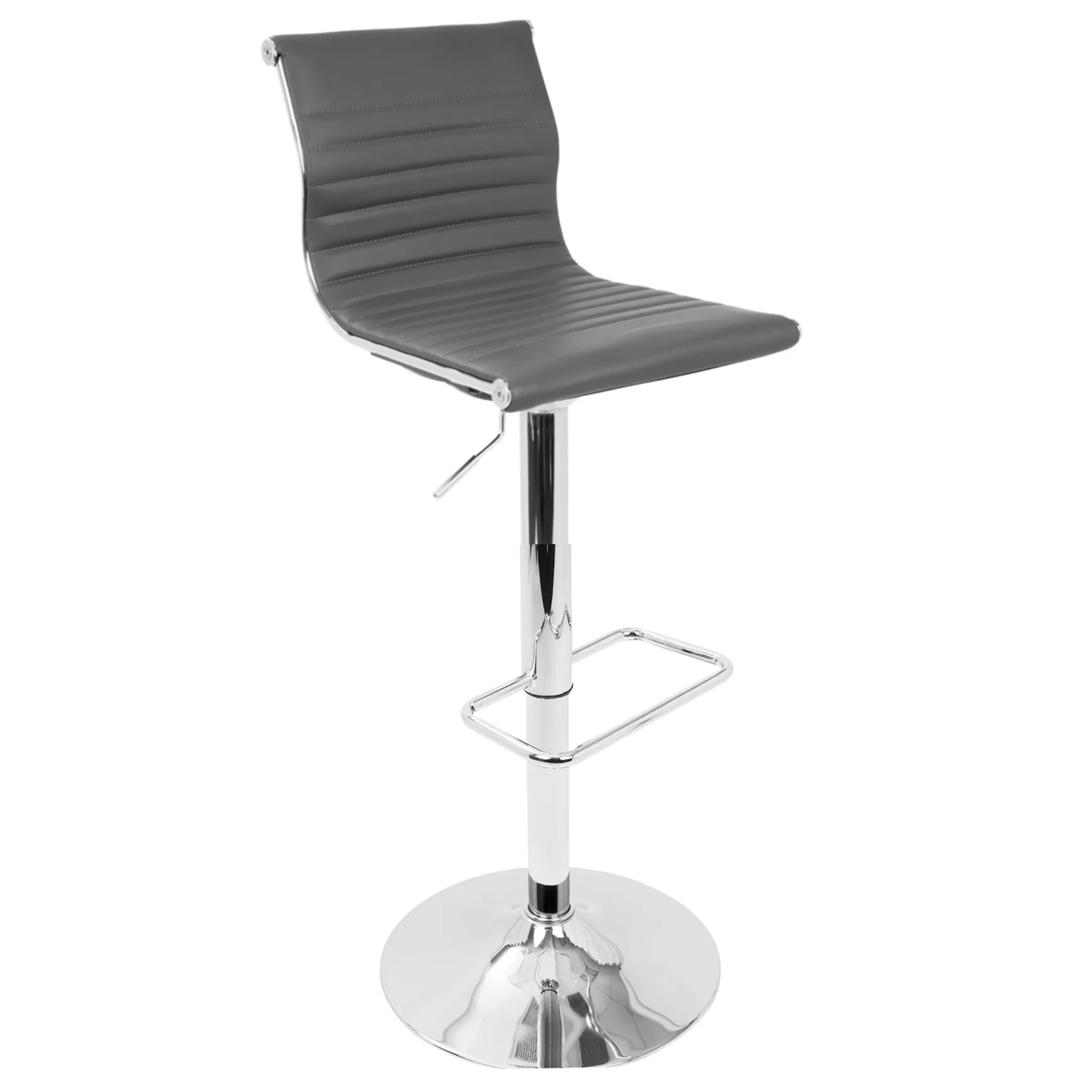 * Master Faux Leather Adjustable Barstool, Grey Good Quality Shop