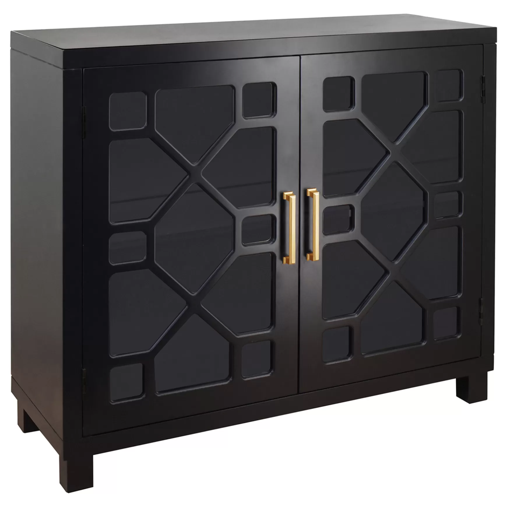 * Merrick Black Glass Pane Cabinet Exquisite Gifts Online