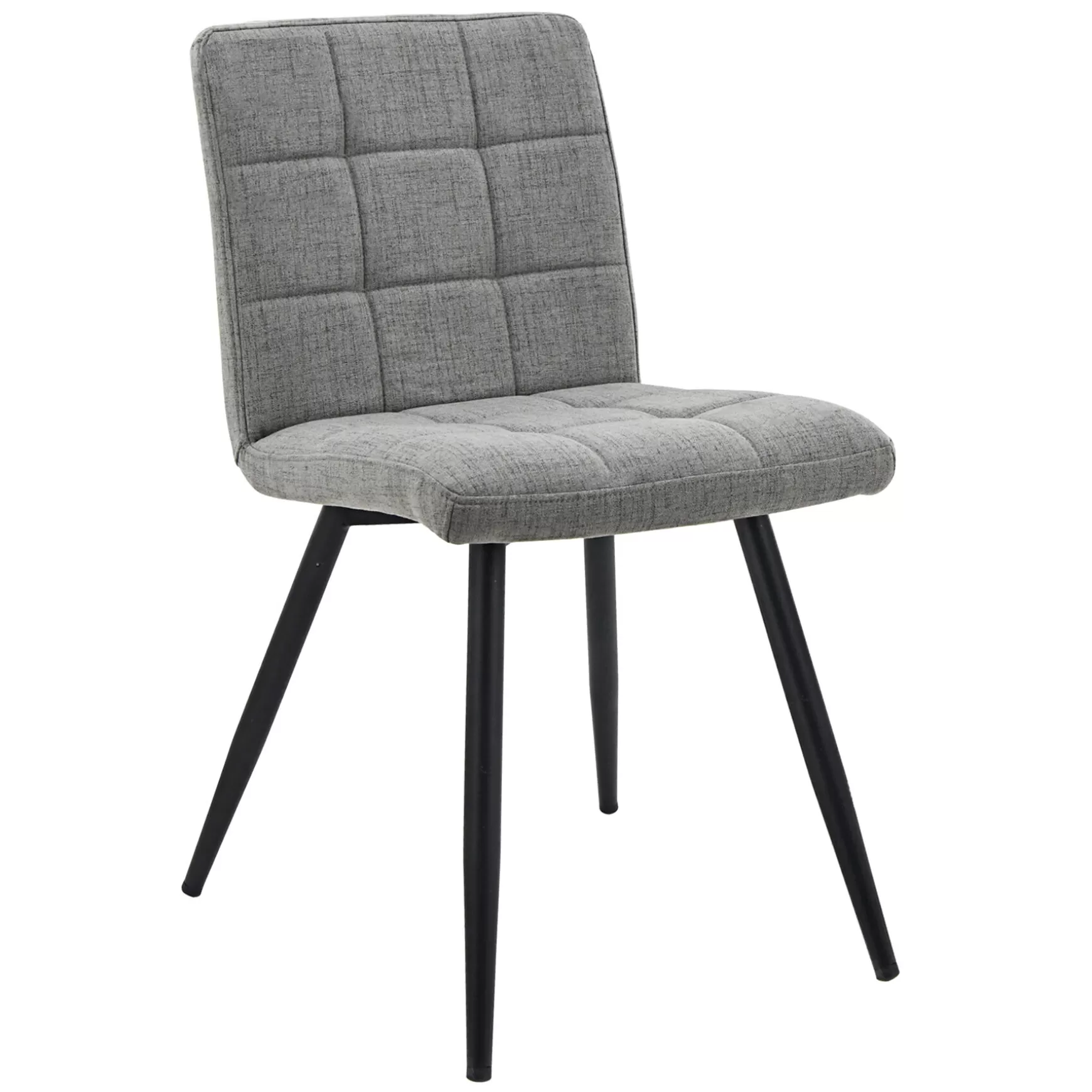 * Mia Grey Quilted Dining Chair Discount Store