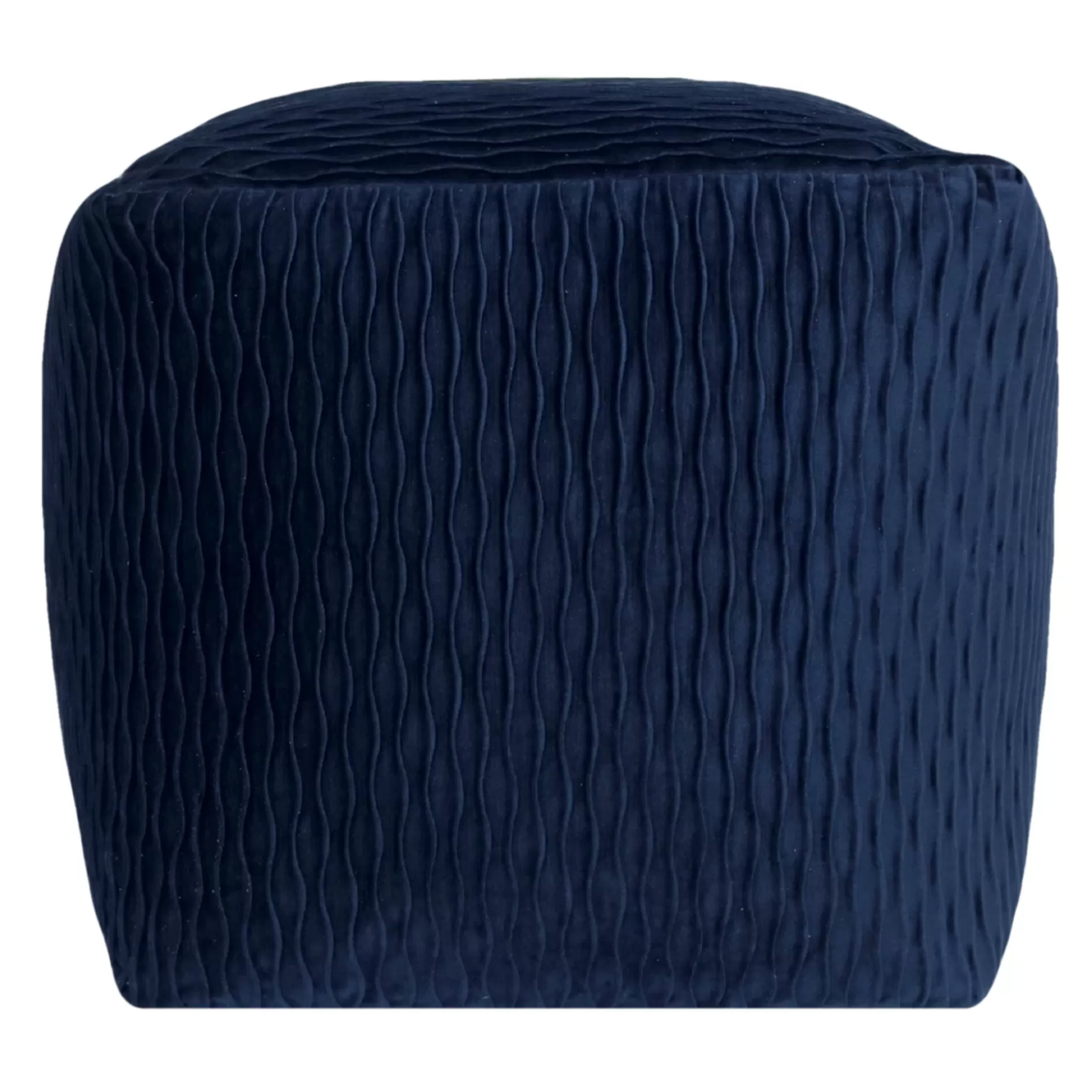 * Navy Ripple Pouf Gift Selection Outlet