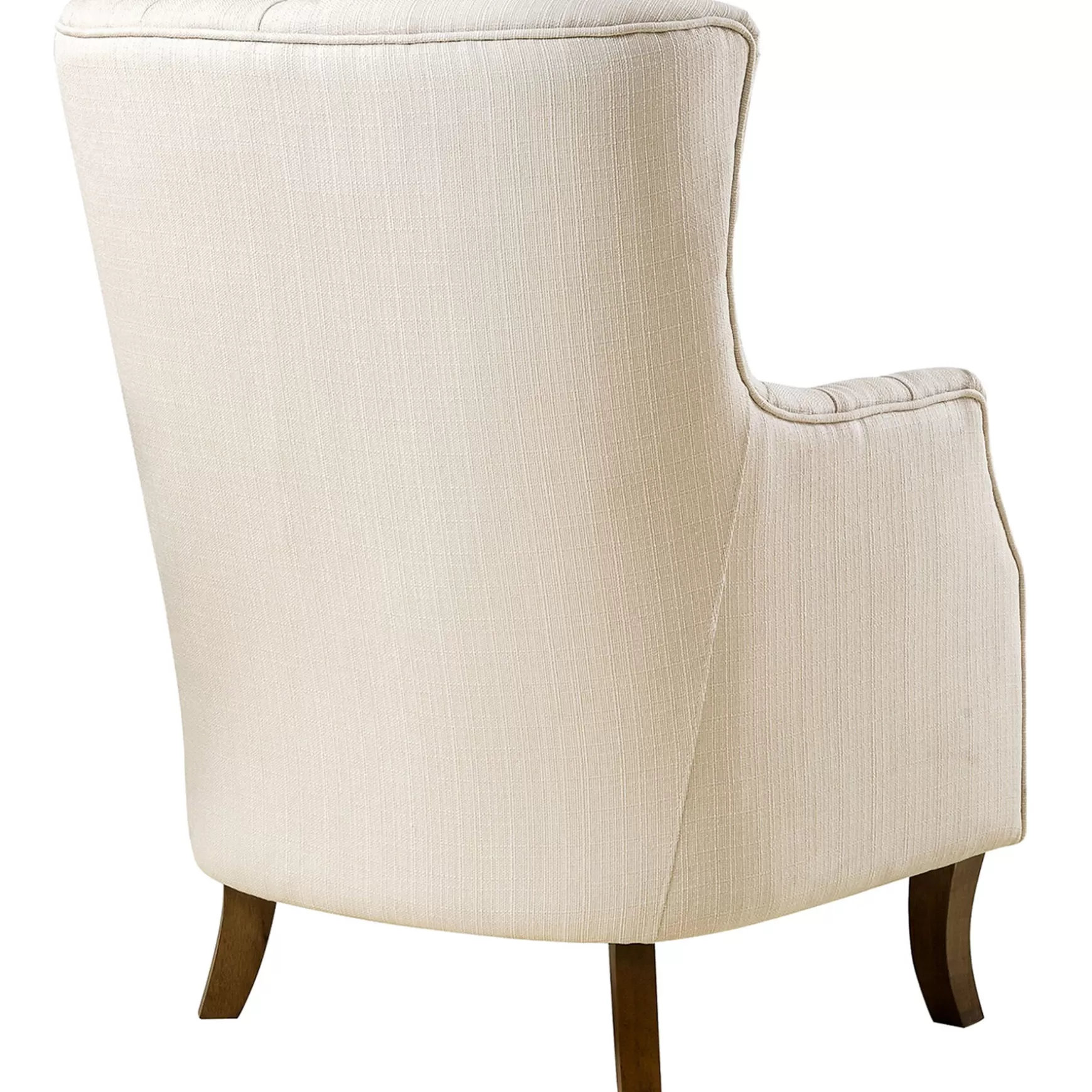 * Norfolk Cream Linen Tufted High Back Arm Chair Promotion Flash Sale