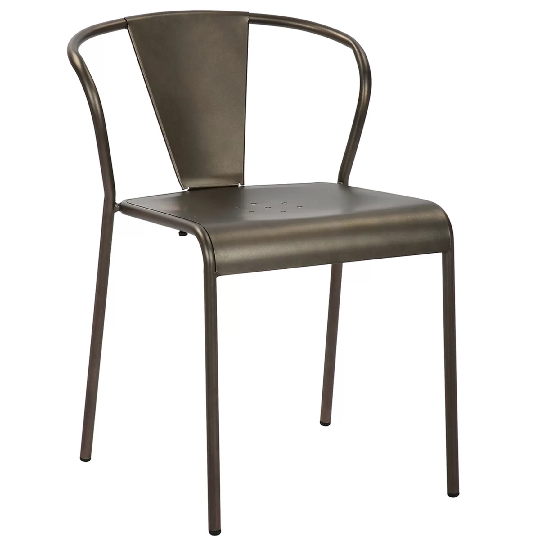 * Nova Dark Grey Metal Dining Chair Less Expensive Store