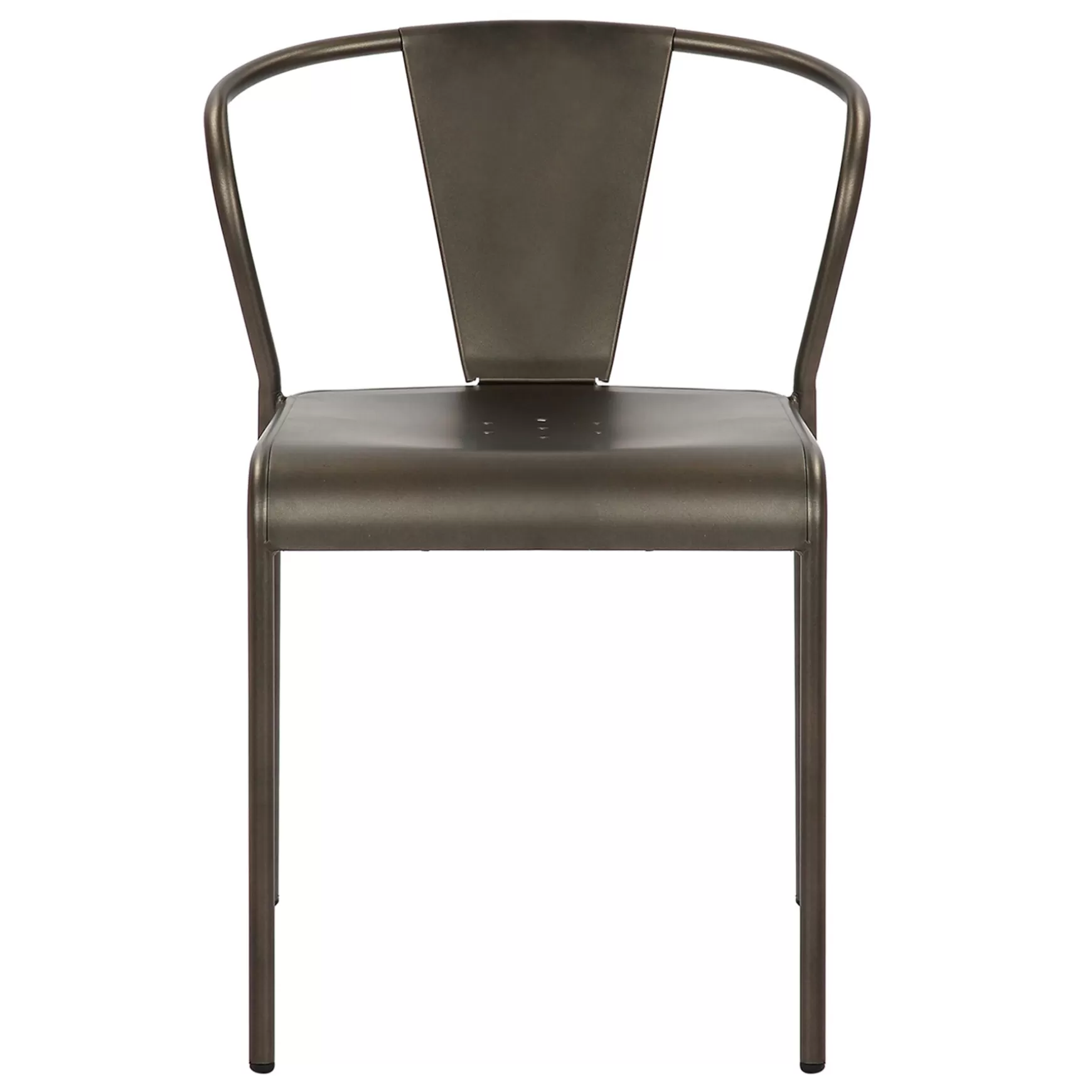 * Nova Dark Grey Metal Dining Chair Less Expensive Store