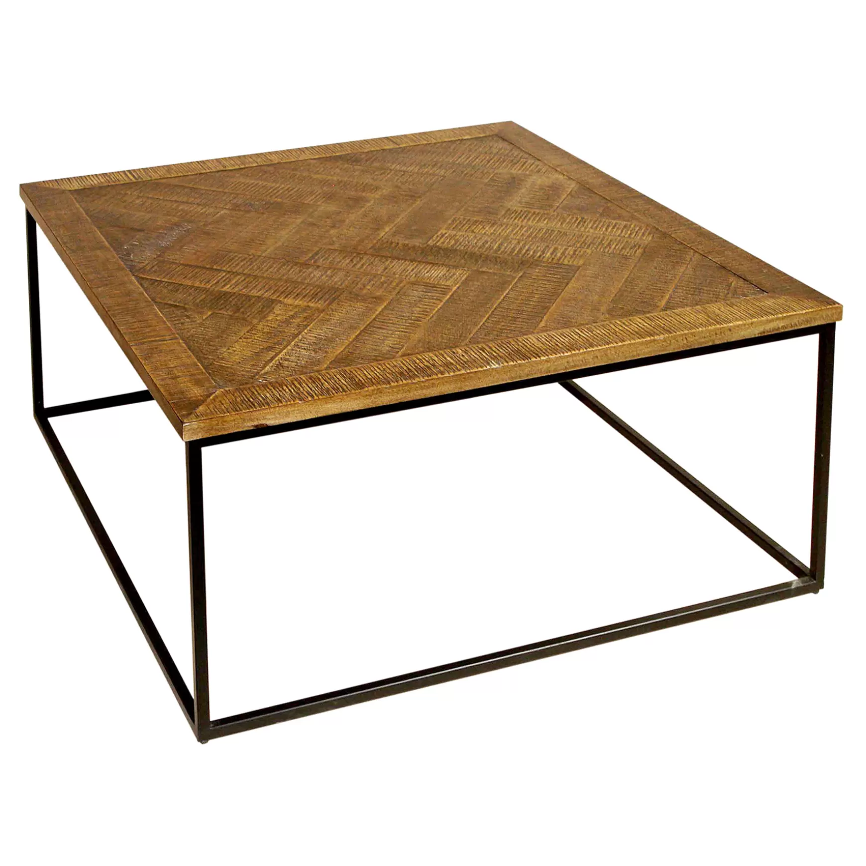 * Parquet Wood Top Coffee Table Exquisite Gifts Discount