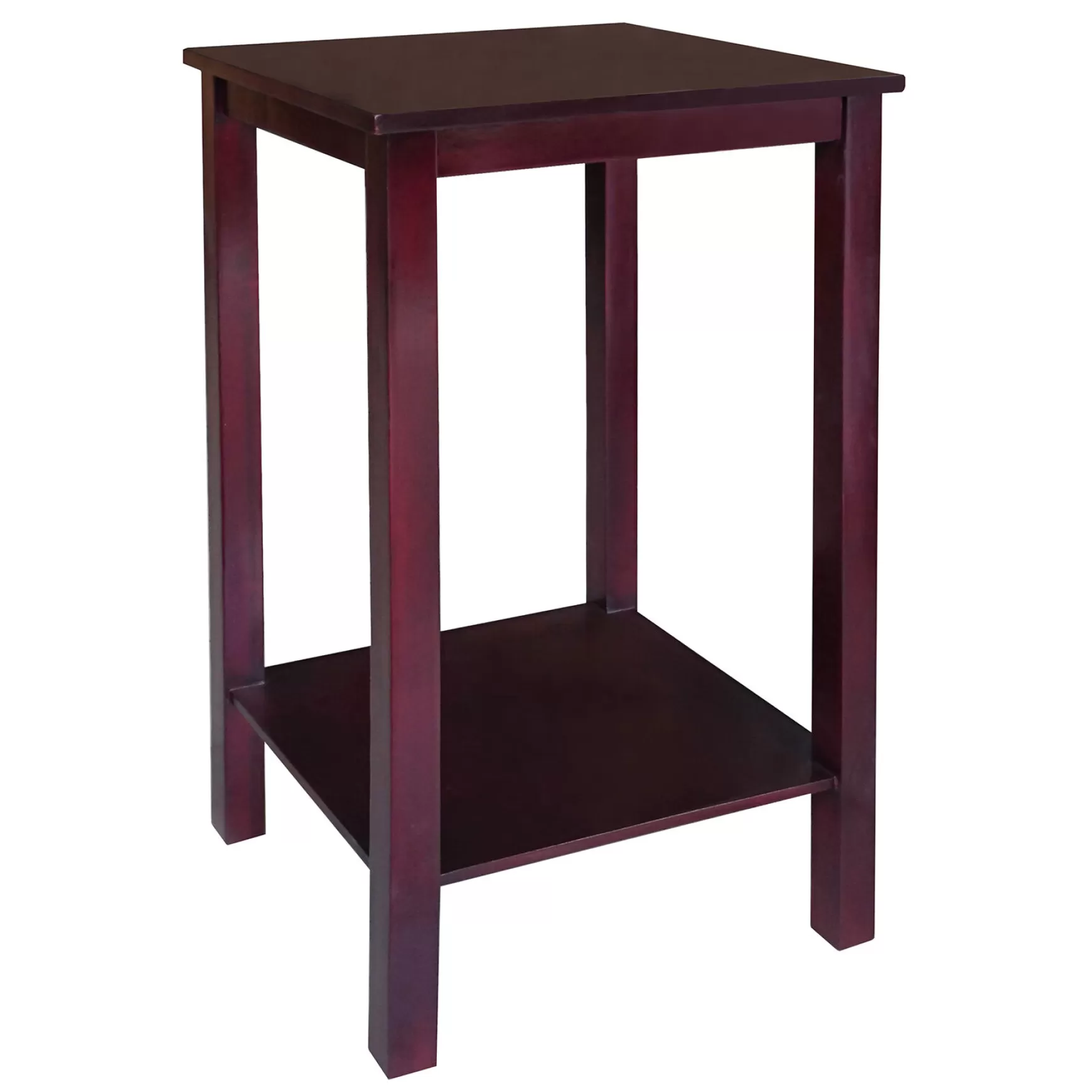 * Pratt Espresso Brown Square Accent Table, 25 Online Discount Store