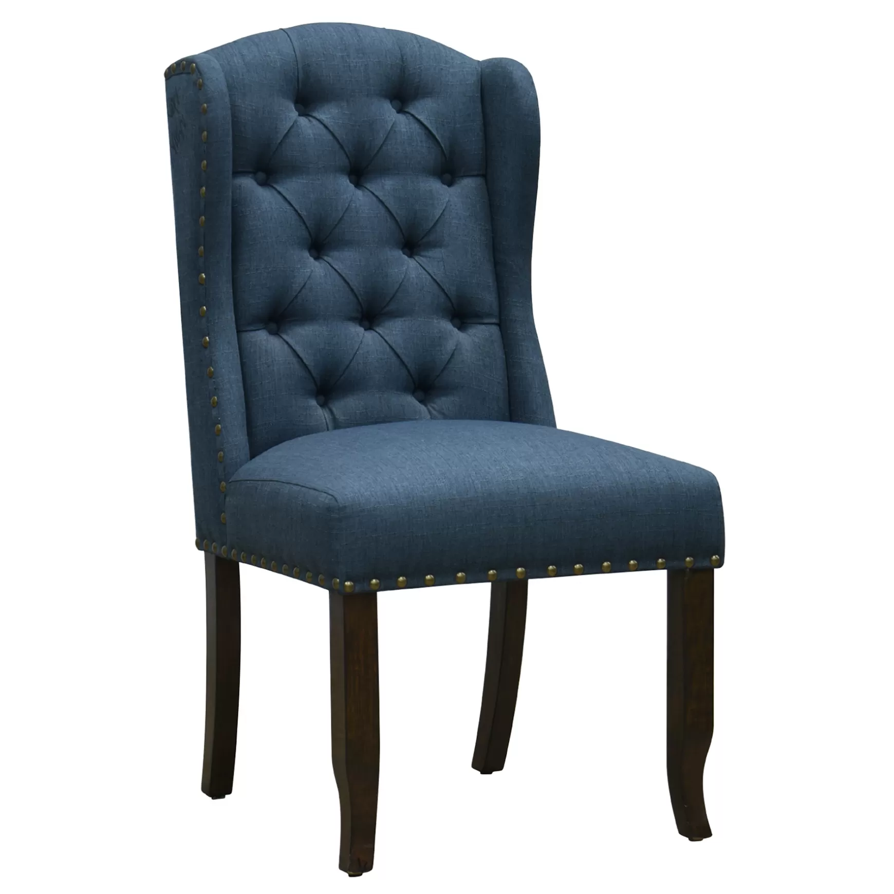 * Providence Aahmad Winged Dining Chair, Azure Low Price Shop