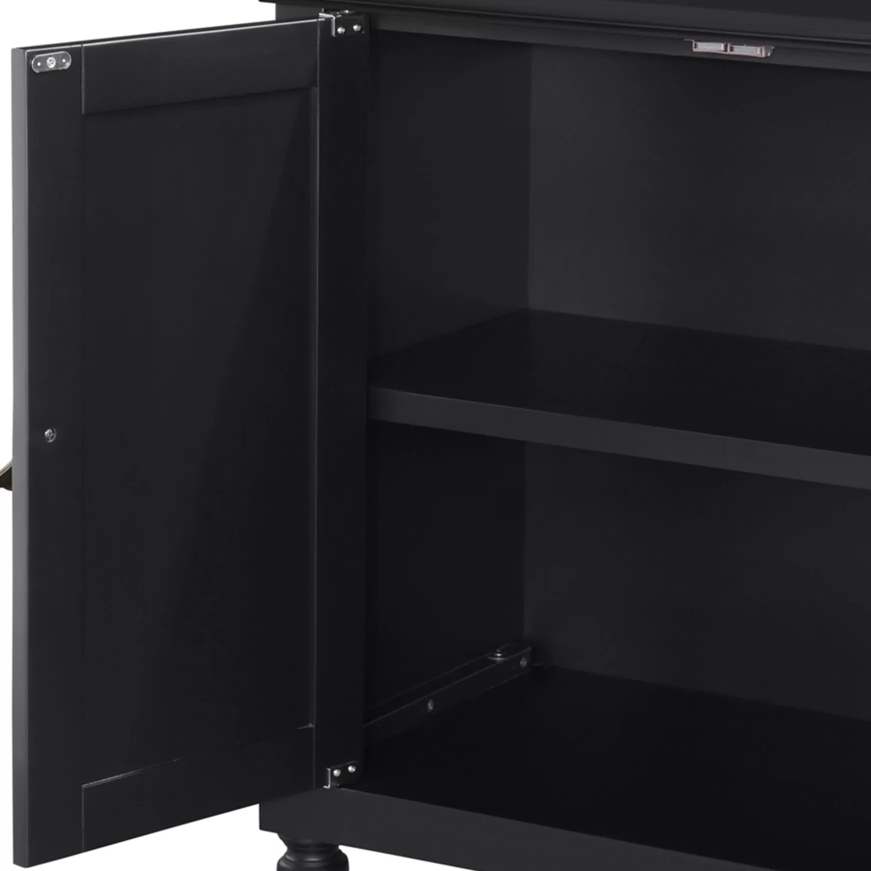 * Providence Asbury Black 2-Door Cabinet Cheaper Fashion