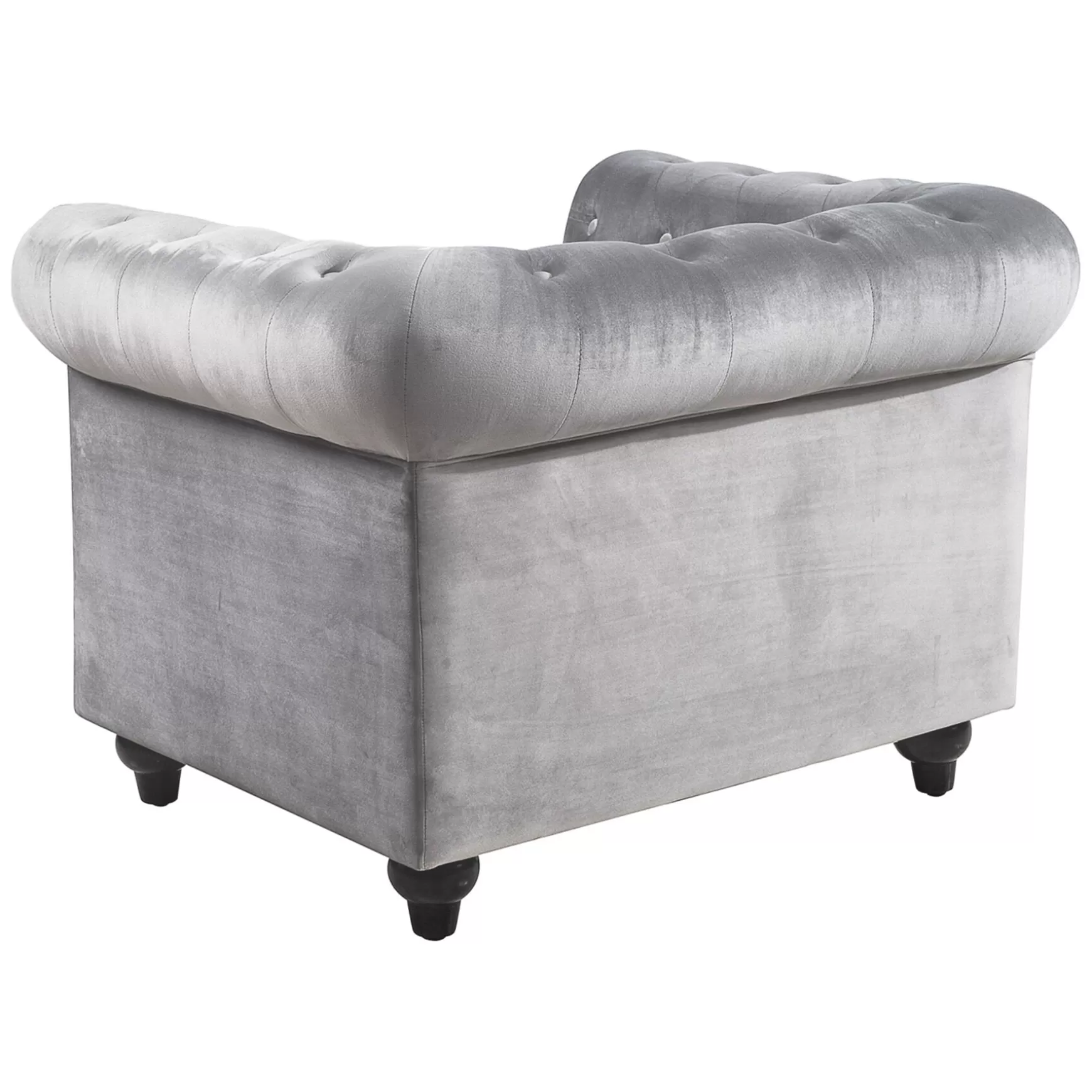* Providence Chesterfield Tufted Grey Velvet Rolled Arm Chair Discount Online Best