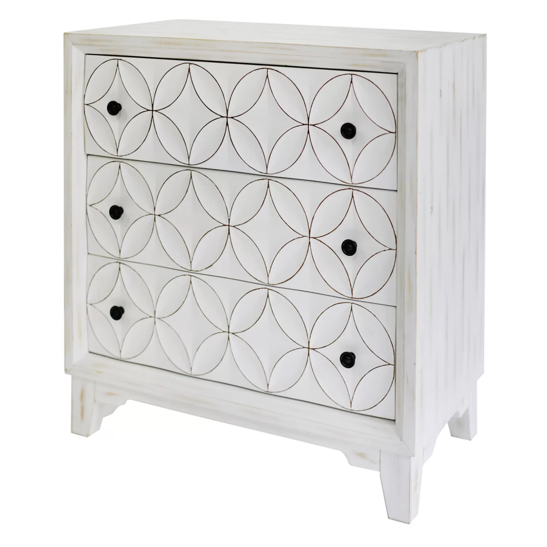 * Providence Lorie White 3-Drawer Cabinet Discount Online Hot