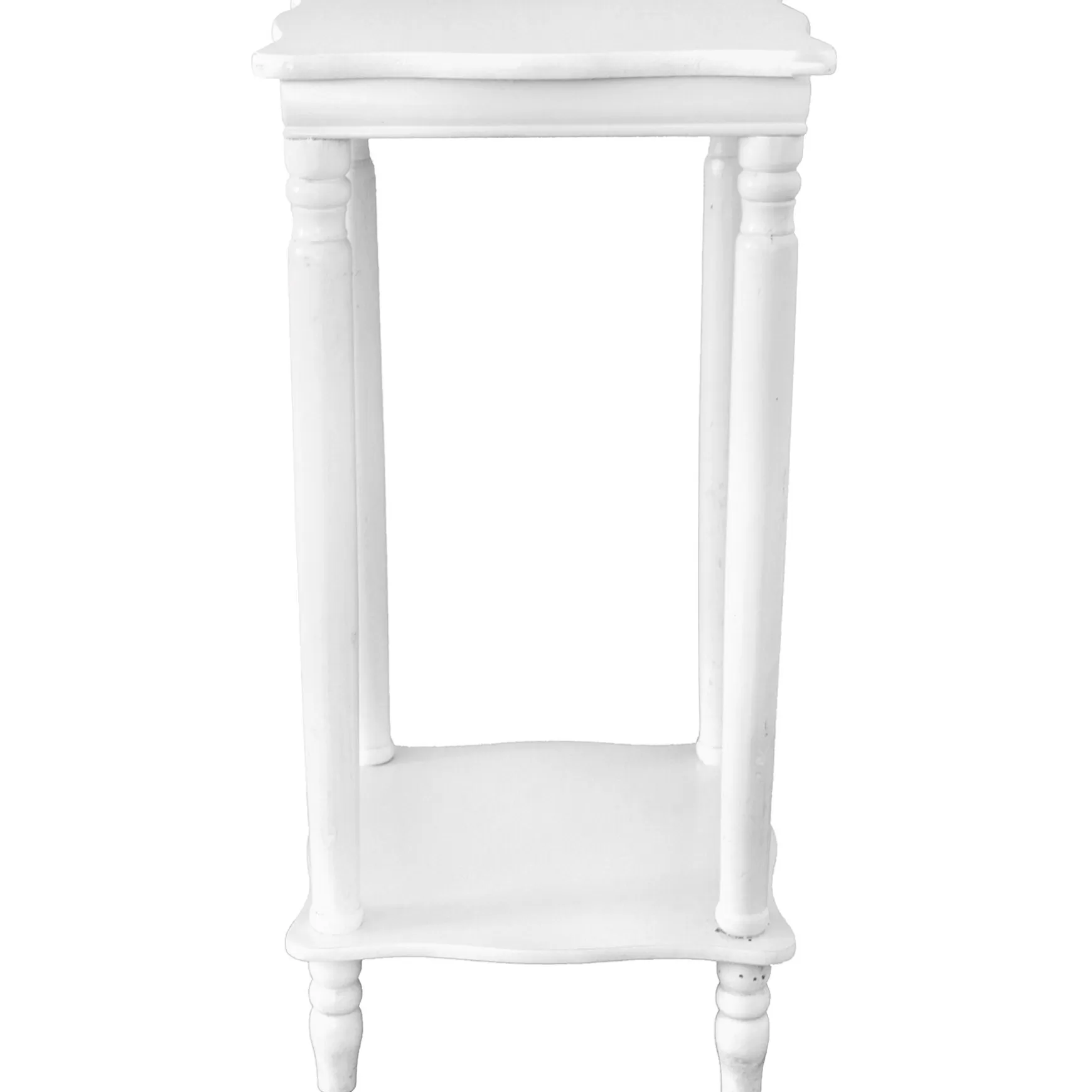 * Providence White Wood Square Plant Stand, 24 Discount Store