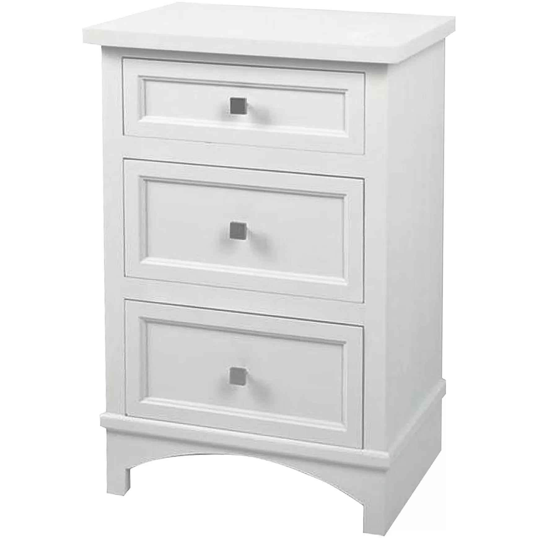 * Rachel White 3 Drawer Wood Cabinet Gift Selection Shop