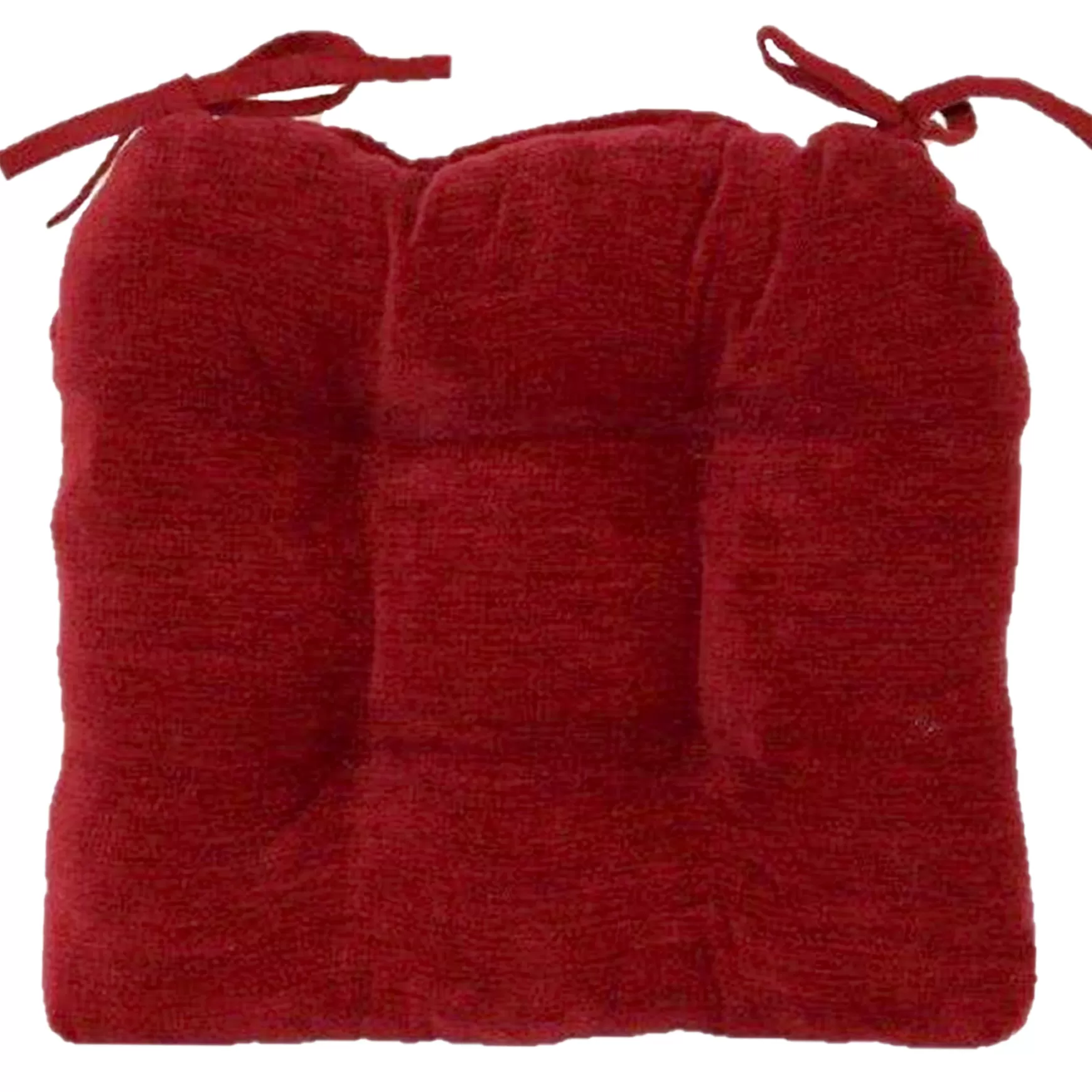 * Reese Chenille Red Chair Pad Good Quality Store