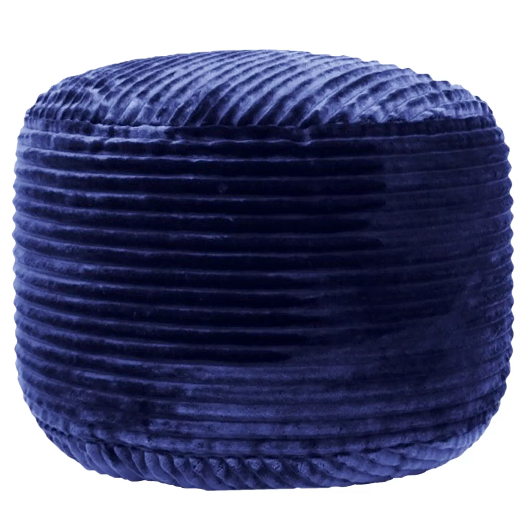 * Ridgecrest Navy Plush Pouf, 20 Promotion Online