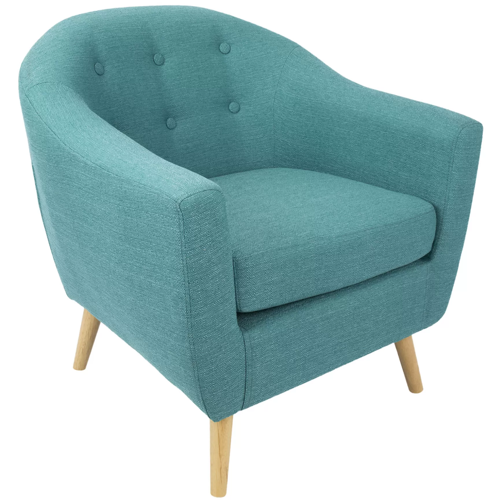 * Rockwell Teal Mid-Century Modern Accent Chair Gift Selection Hot