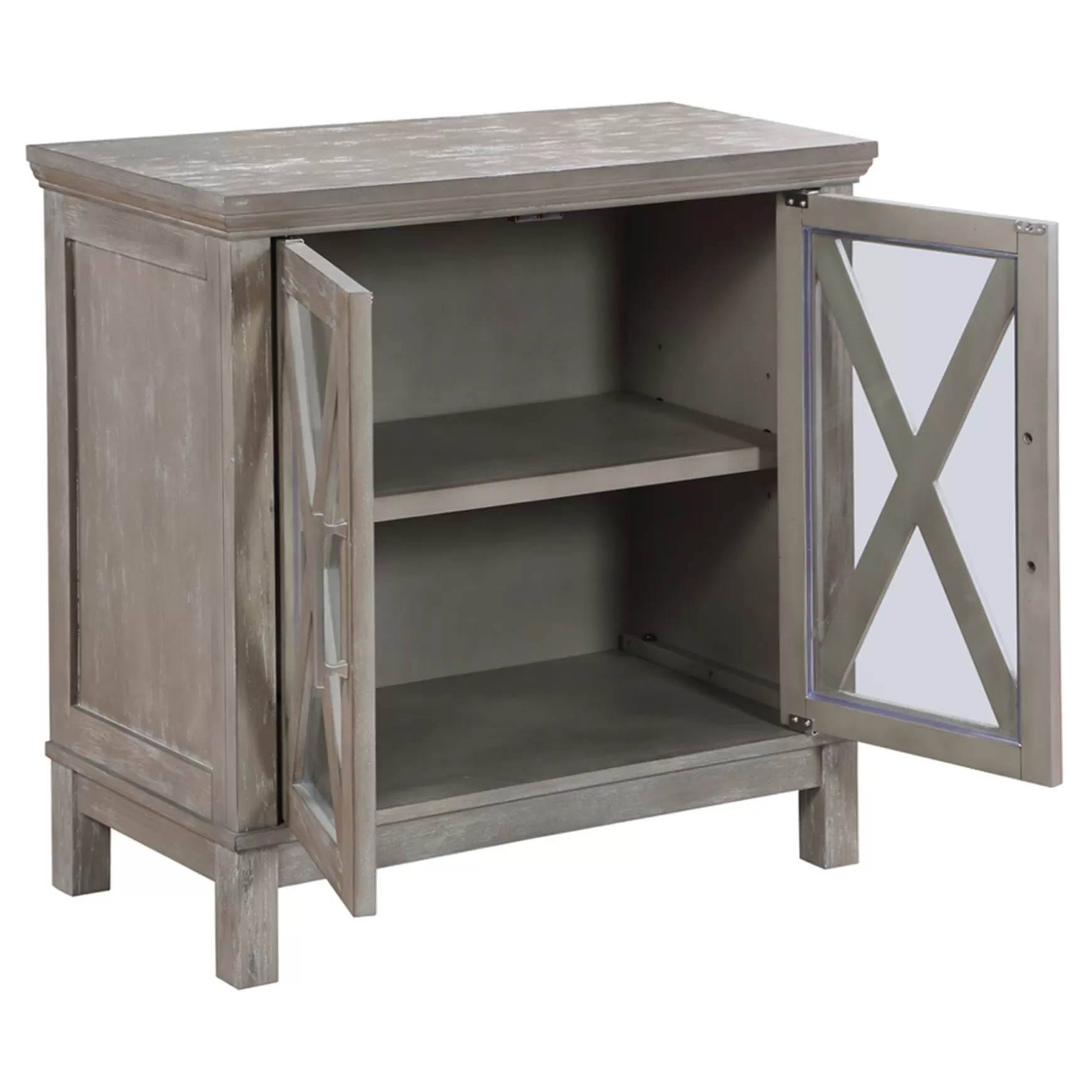 * Rowan 2-Drawer Grey Cabinet Flash Sale Store