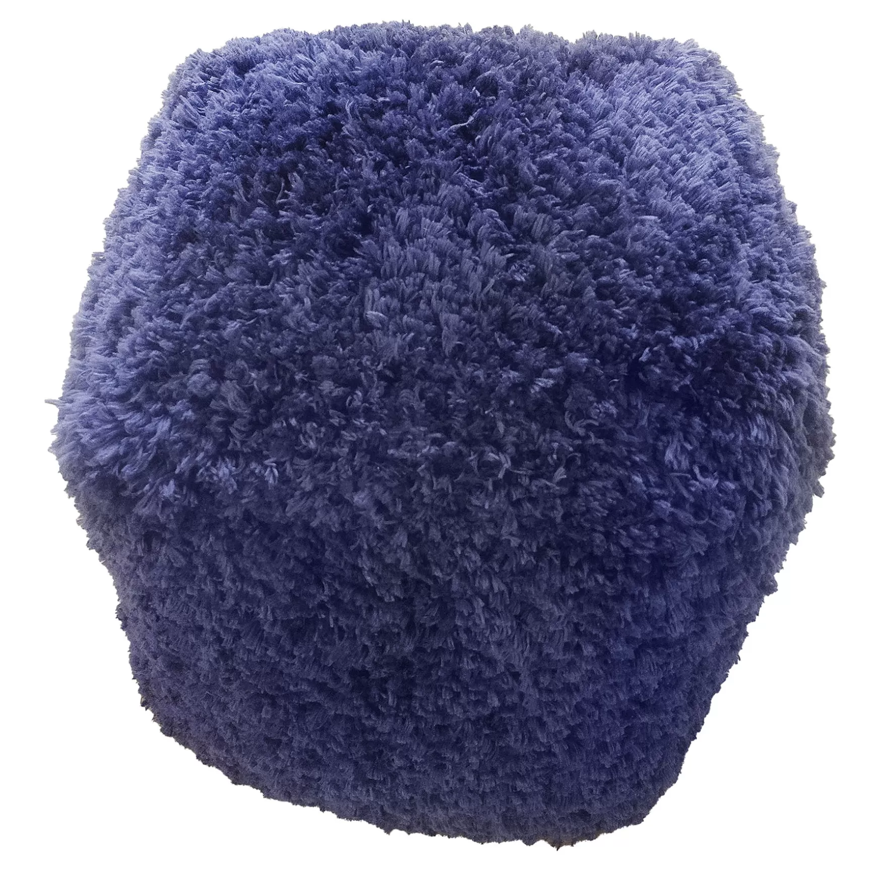 * Sammy Shag Pouf, Navy Bargain Sale Discount